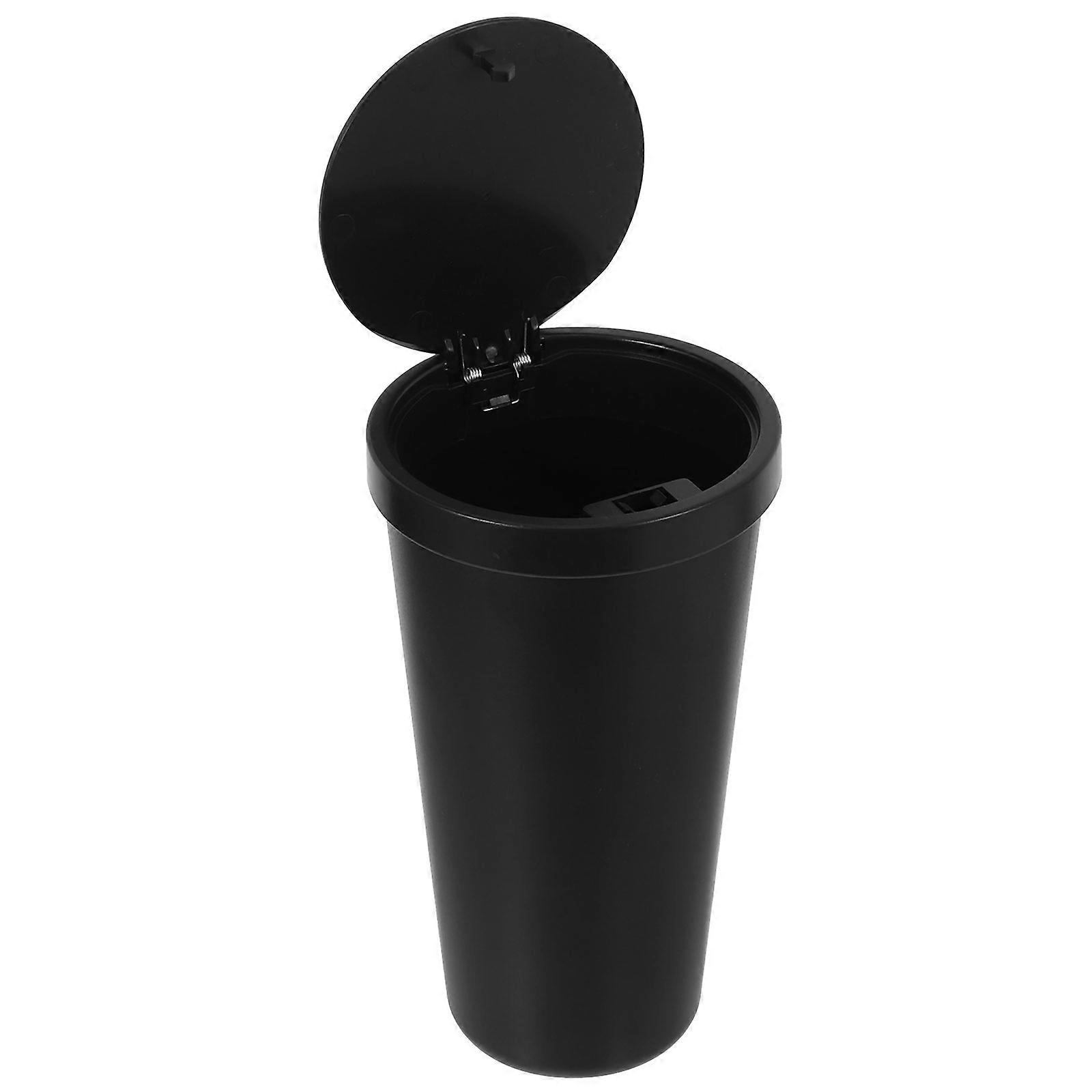 Car Trash Can for Vehicle   Compact Garbage Bin with Lid for Interior, Stylish and Portable Console Organizer for Easy Storage