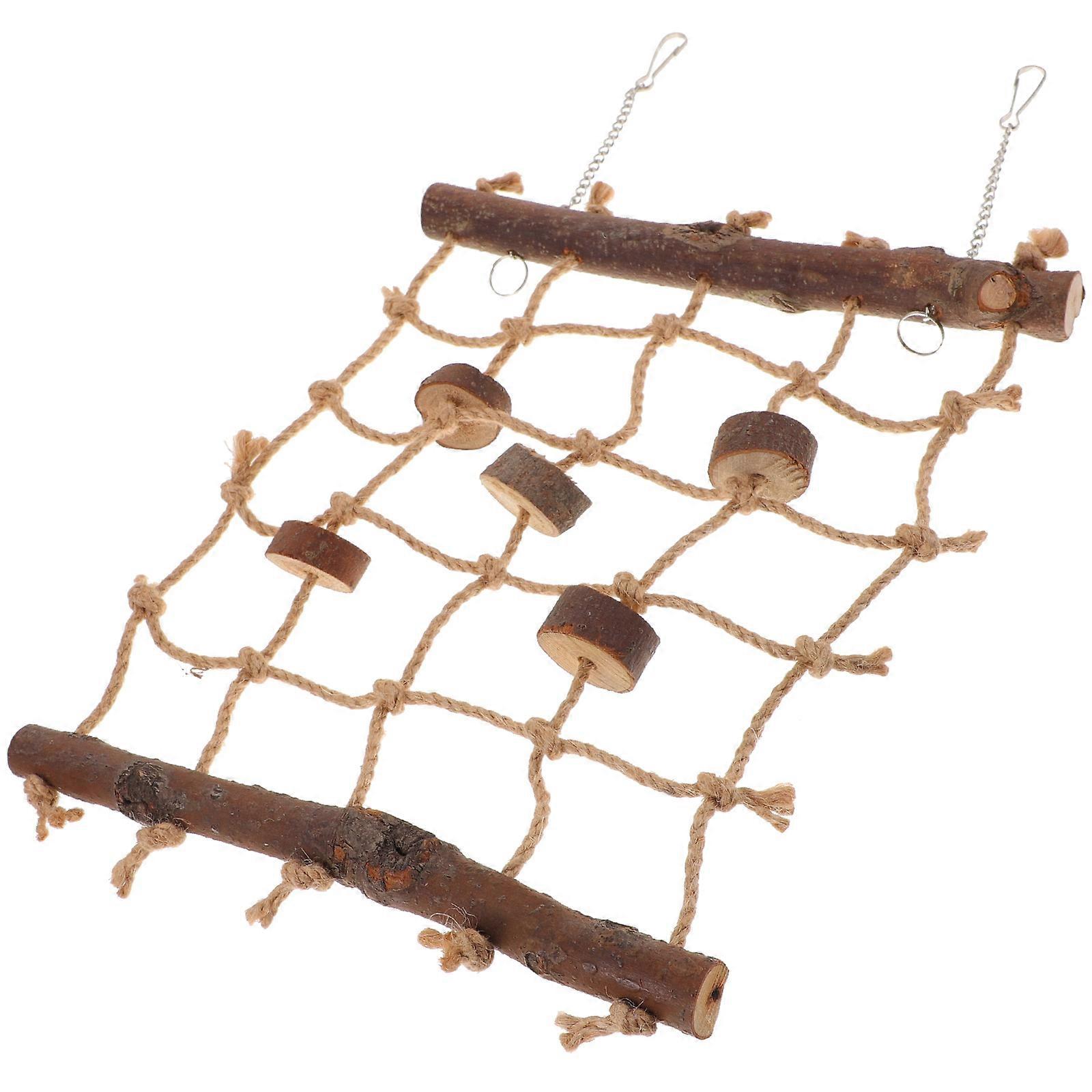Parrot Bite Net Pet Parrot Climbing Net Hanging Pet Activity Rustic Climbing Net