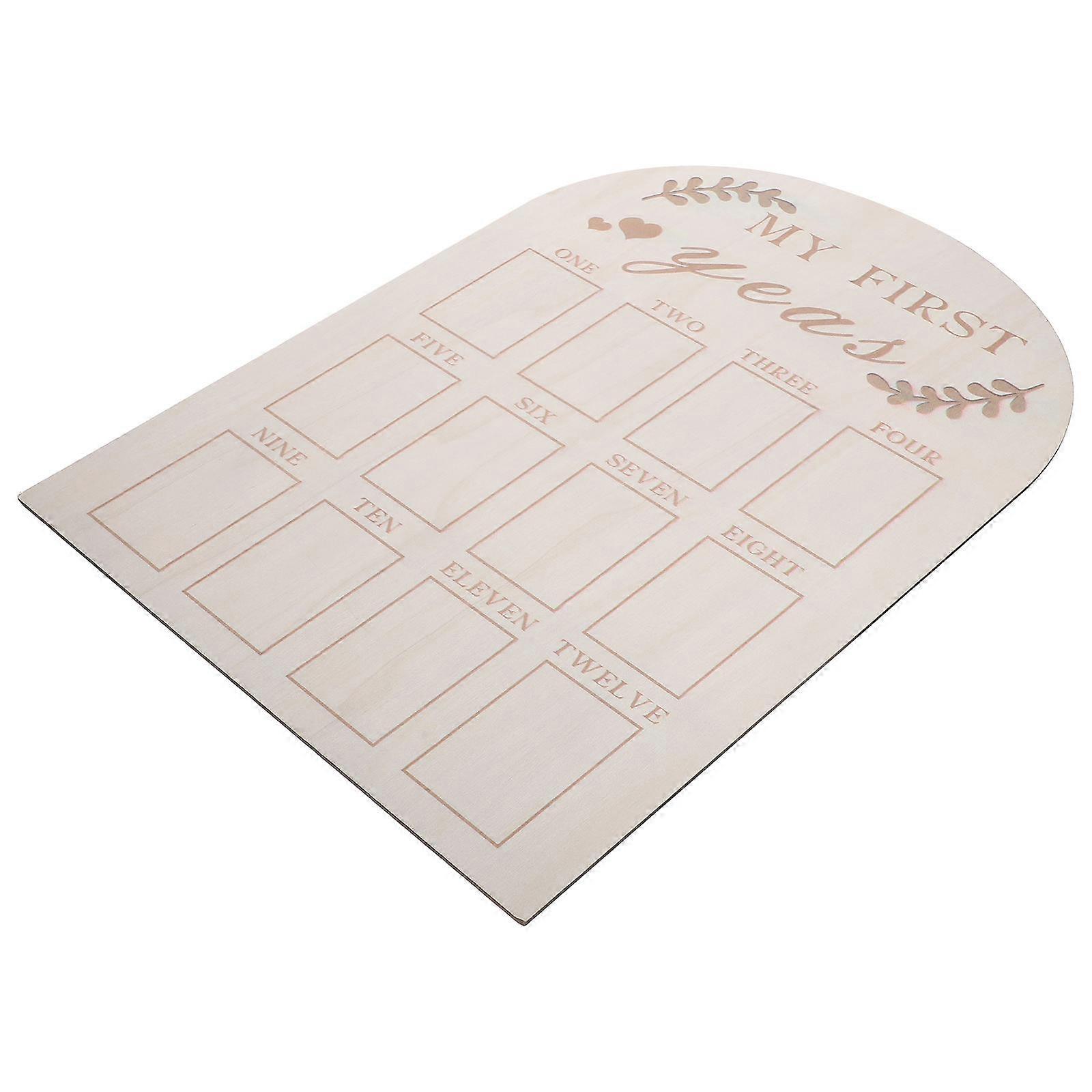 Rectangular Baby First Year Picture Frame Simple Design Photo Display 1Set