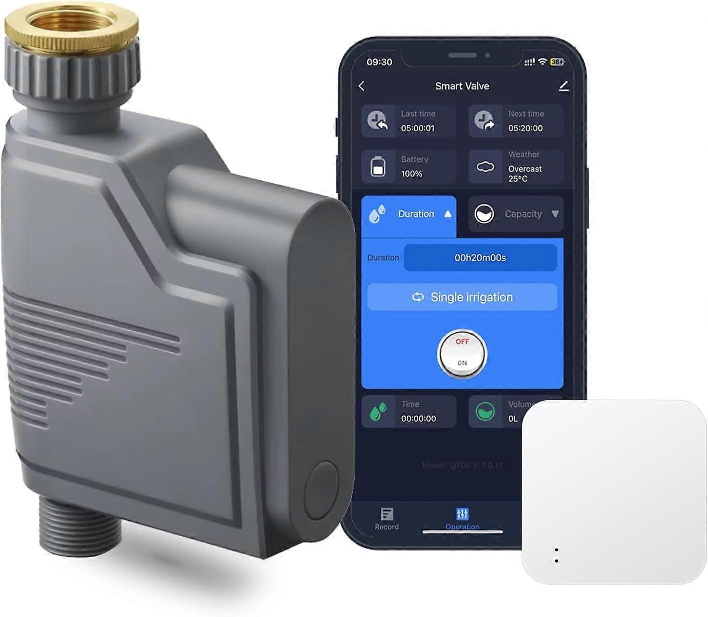 Minuterie d'arrosage intelligente Wi-Fi 2025, avec hub et système d'arrosage intégré