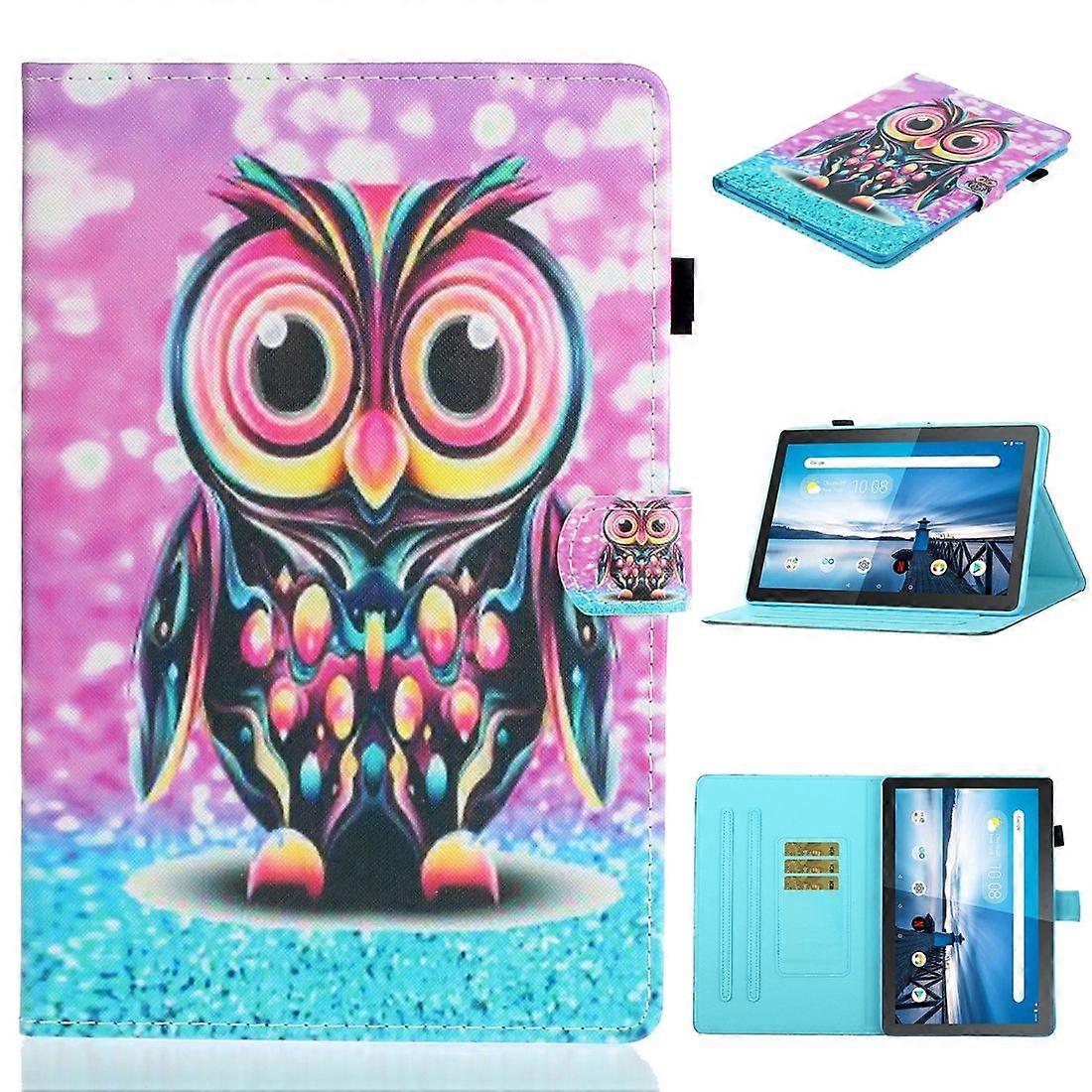 For Lenovo Tab M10 TB-X605F / X505 Coloured Drawing Horizontal Flip Leather Case with Holder & For Lenovo Tab M10 TB-X605F / X505