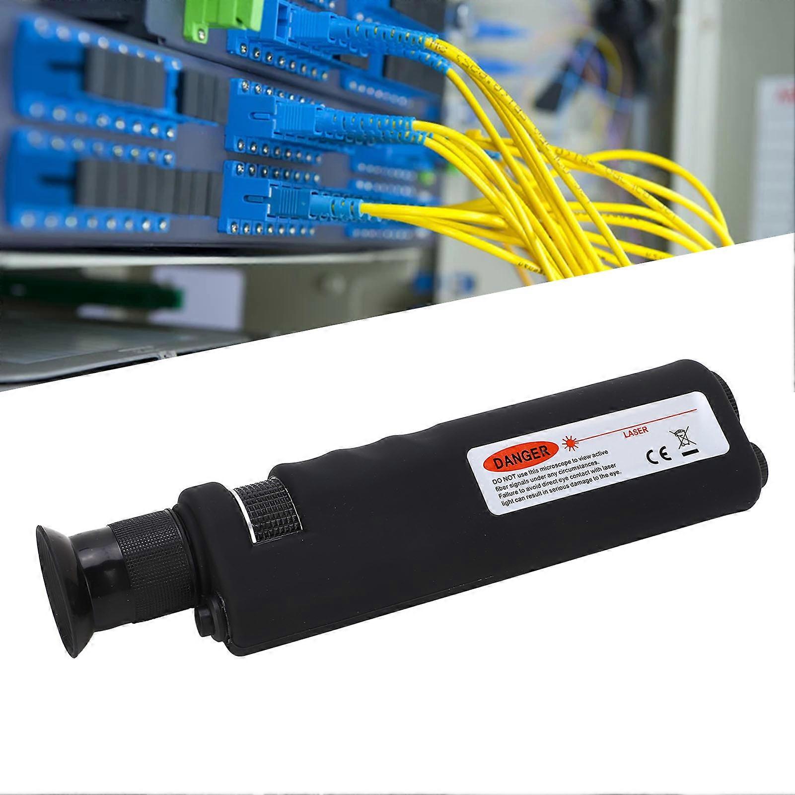 Fiber Microscope 400X Handheld Fiber Optic Microscope Magnifier with 1.25 2.5mm Interface Laser Safety Filter 