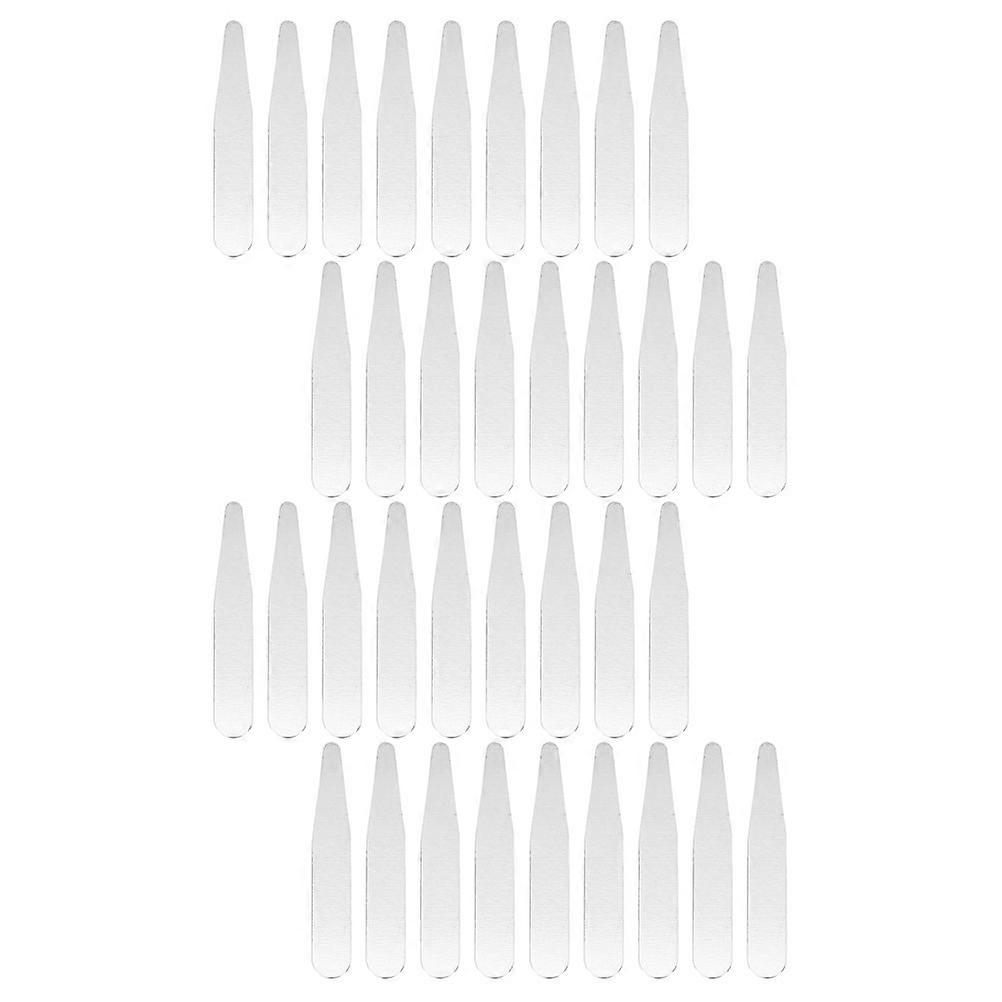 36pcs Durable Stainless Steel Collar Stays for Men’s Dress Shirts – Smooth, Non Warping Design for Sharp, Professional Business Attire