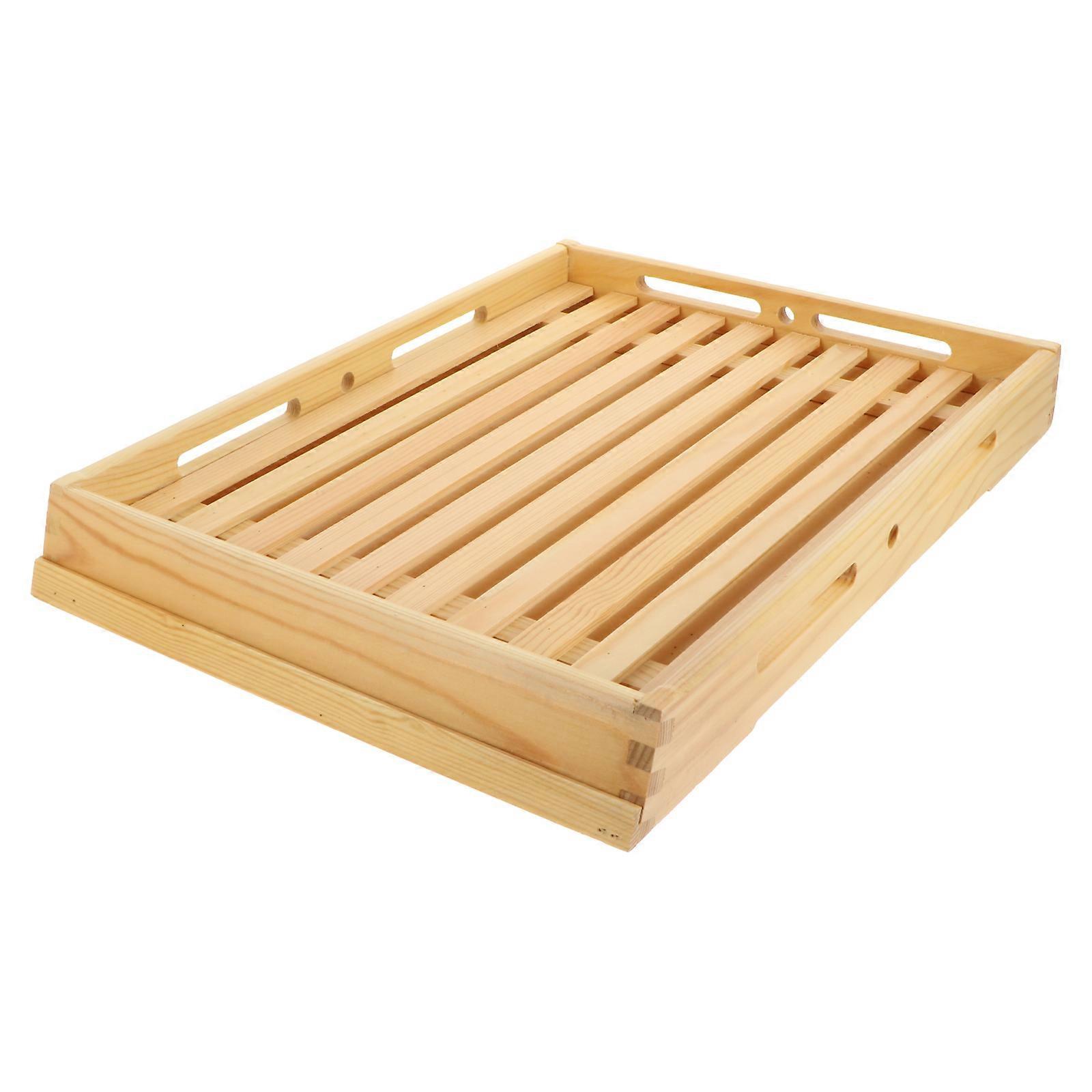 Wooden Bread Tray Creative Refreshment Tray for Household Snack Storage
