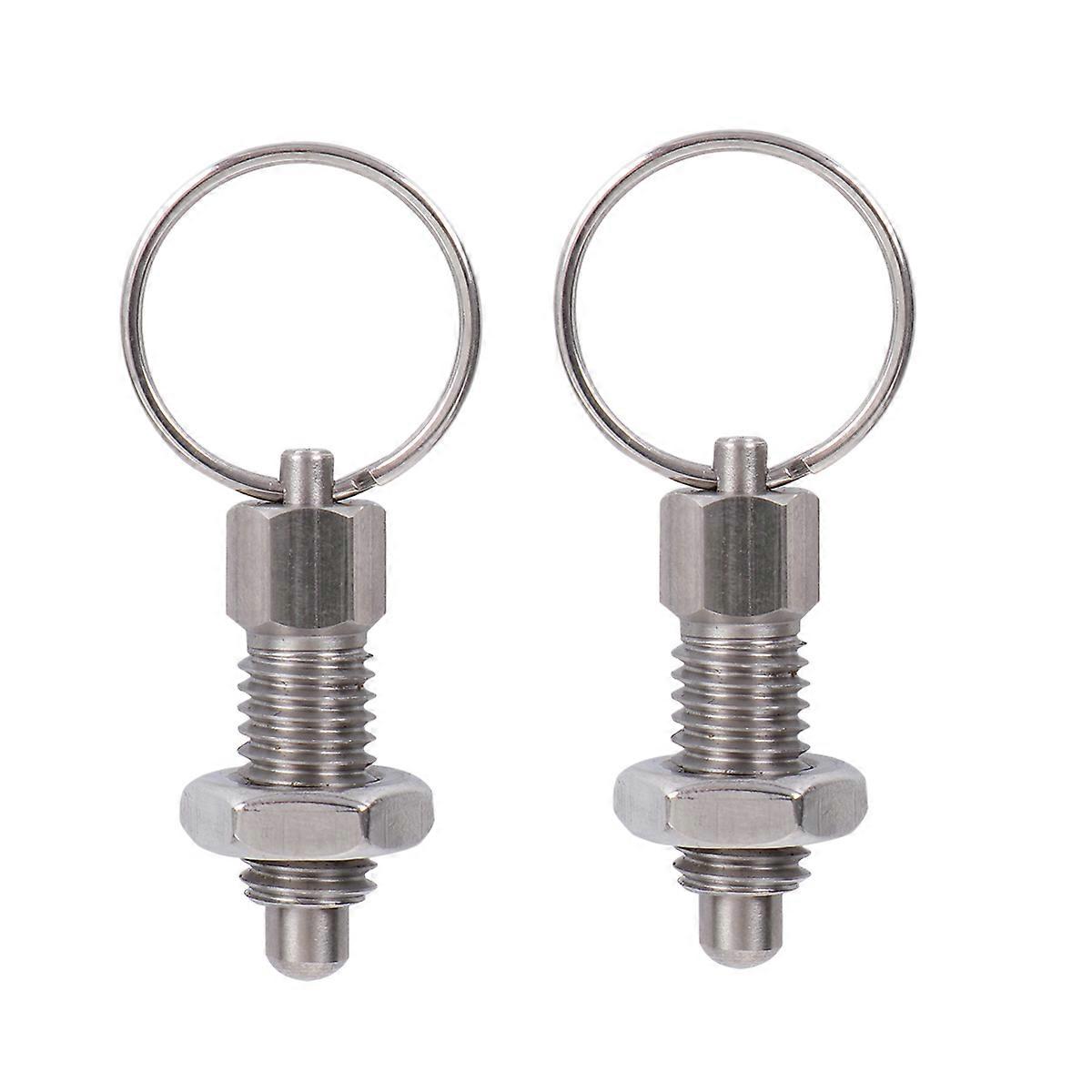 Springloaded Plunger Made of Carbon Steel for Fastening Silver Color Practical and Durable 1.5mm