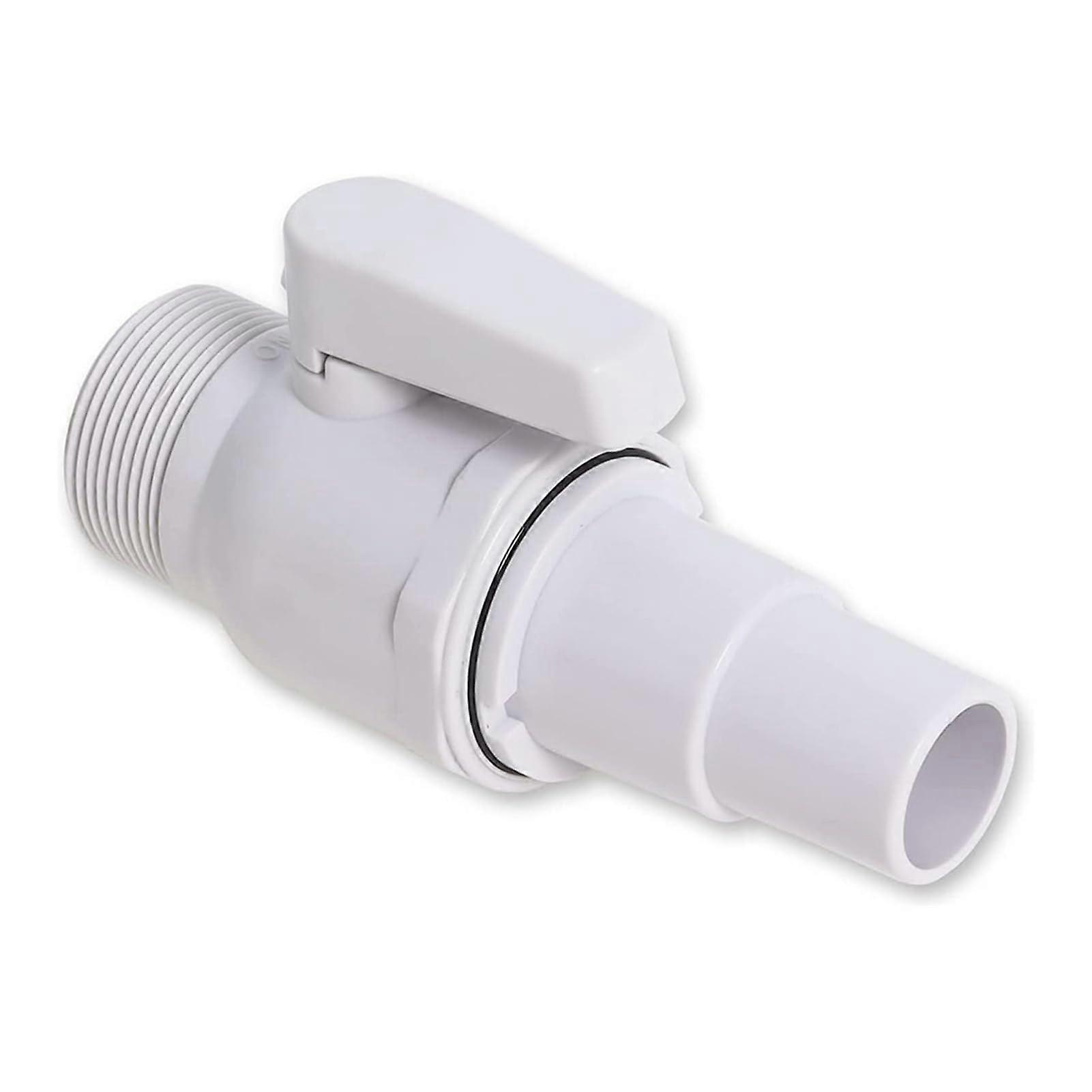 Shut-Off Valve for Skimmer Pool Filter Pump, Piston Valve with Hose Adapter, 1 Piece Compatible Accessories