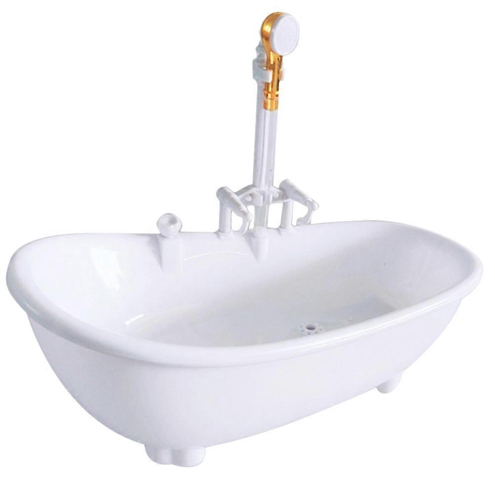 ドールハウスミニチュア電気バスタブ1/6バスタブ家具バスルームアクセサリーキッズおもちゃのふりをする