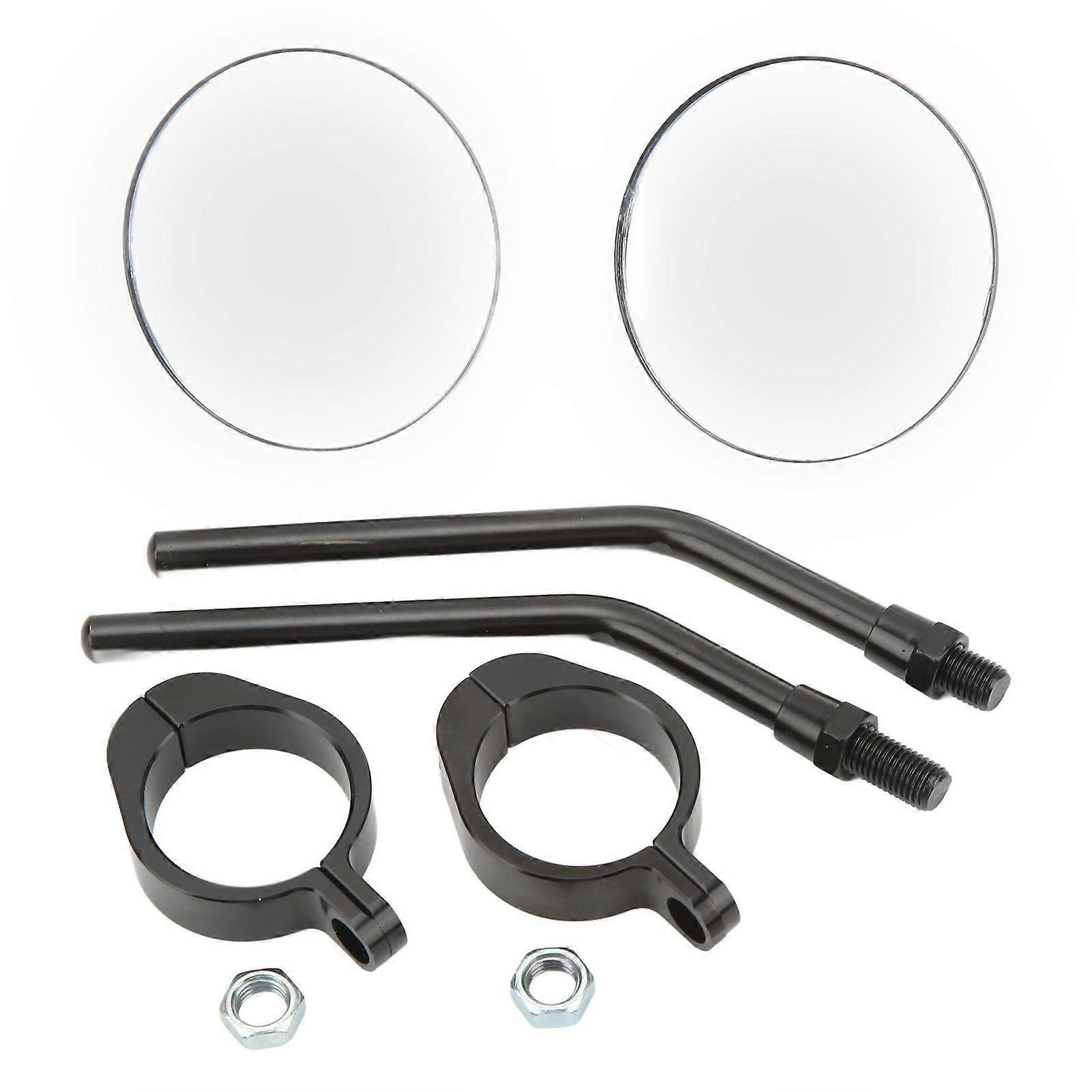 Adjustable motorcycle side mirror for universal 38mm inner diameter