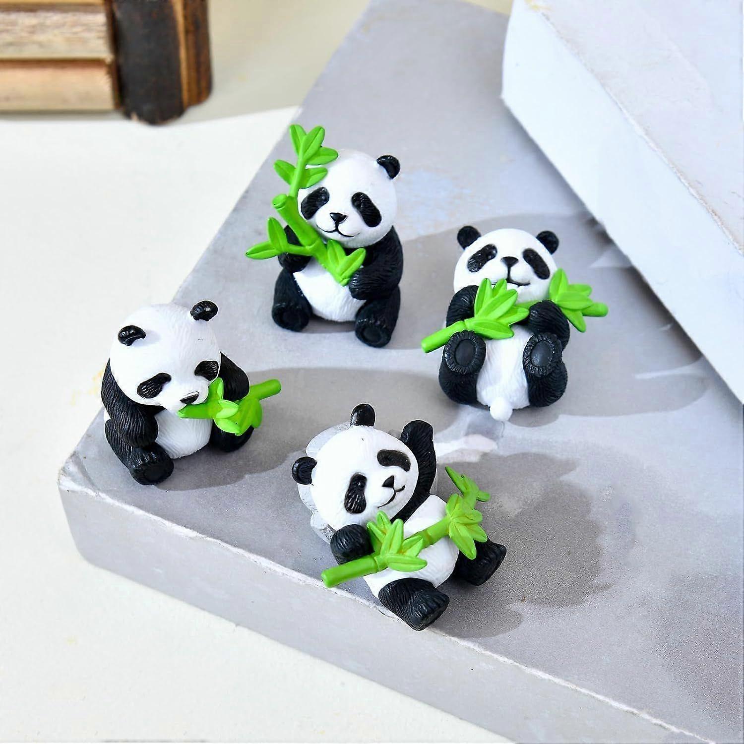 Panda Set Combo of 4 for Table Home Decor, Valentine Panda Miniature Unique Gifts Latest