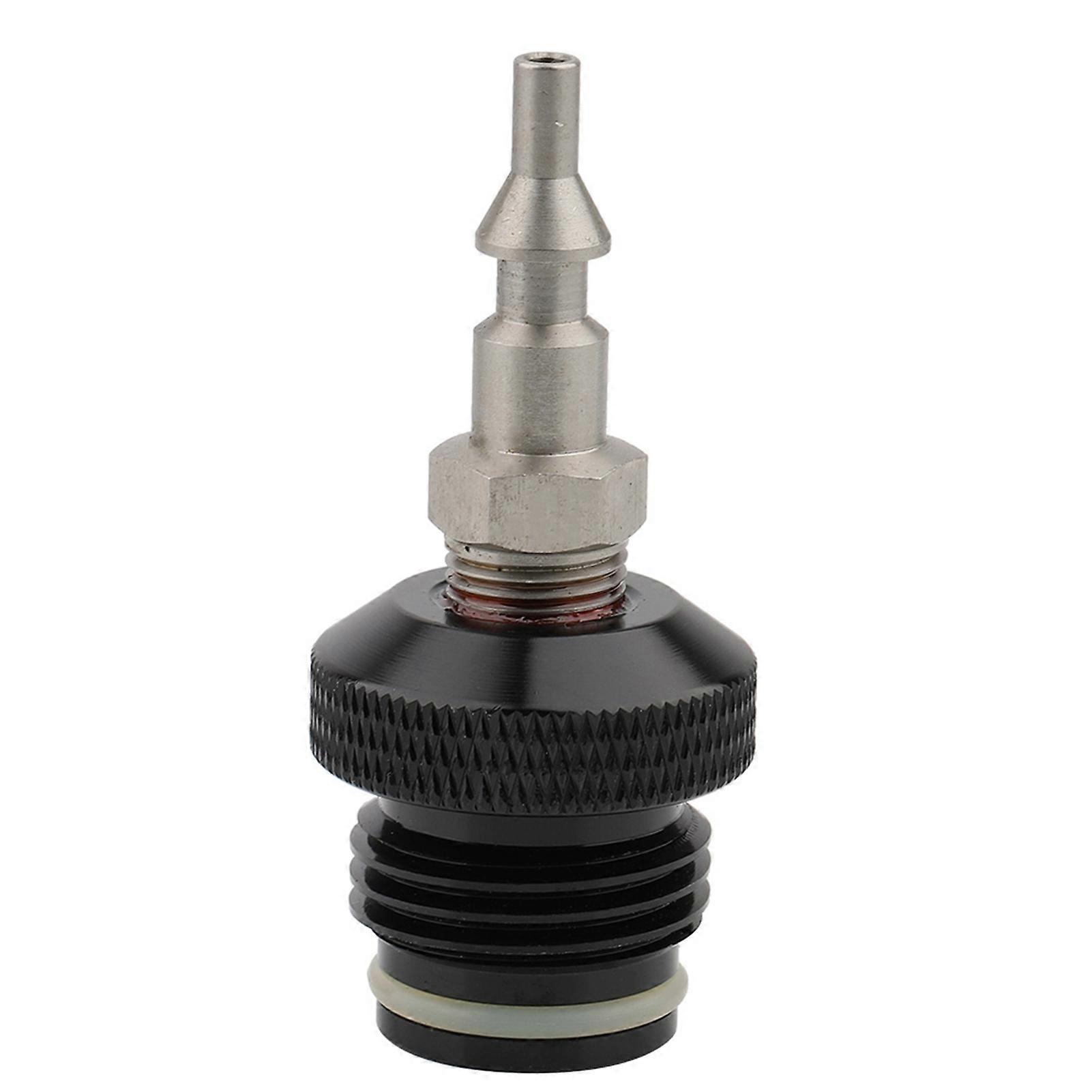 Paintball Air Gun Hose Black Accessory Fill Adapter With Male Quick Disconnect