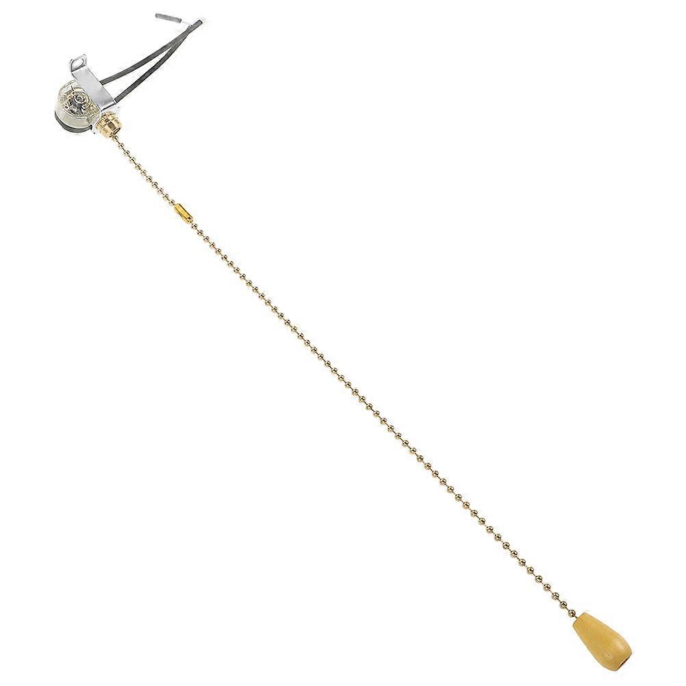 Golden Pull Chain Light Switch for Display Material Strong Wearresistant 4.72 Inches