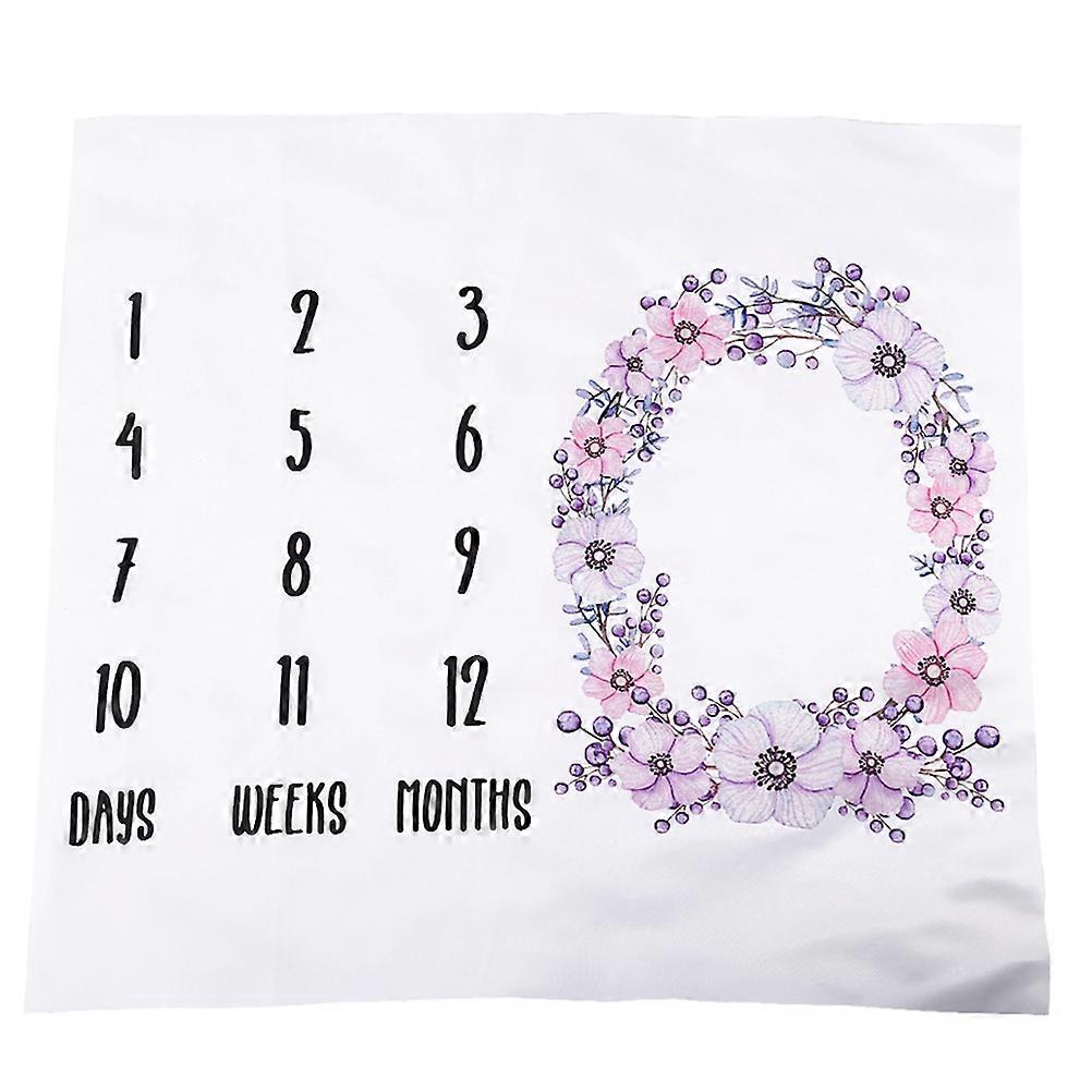 Tracking Baby Monthly Growing Blanket Square Suitable For First Year 1Pcs
