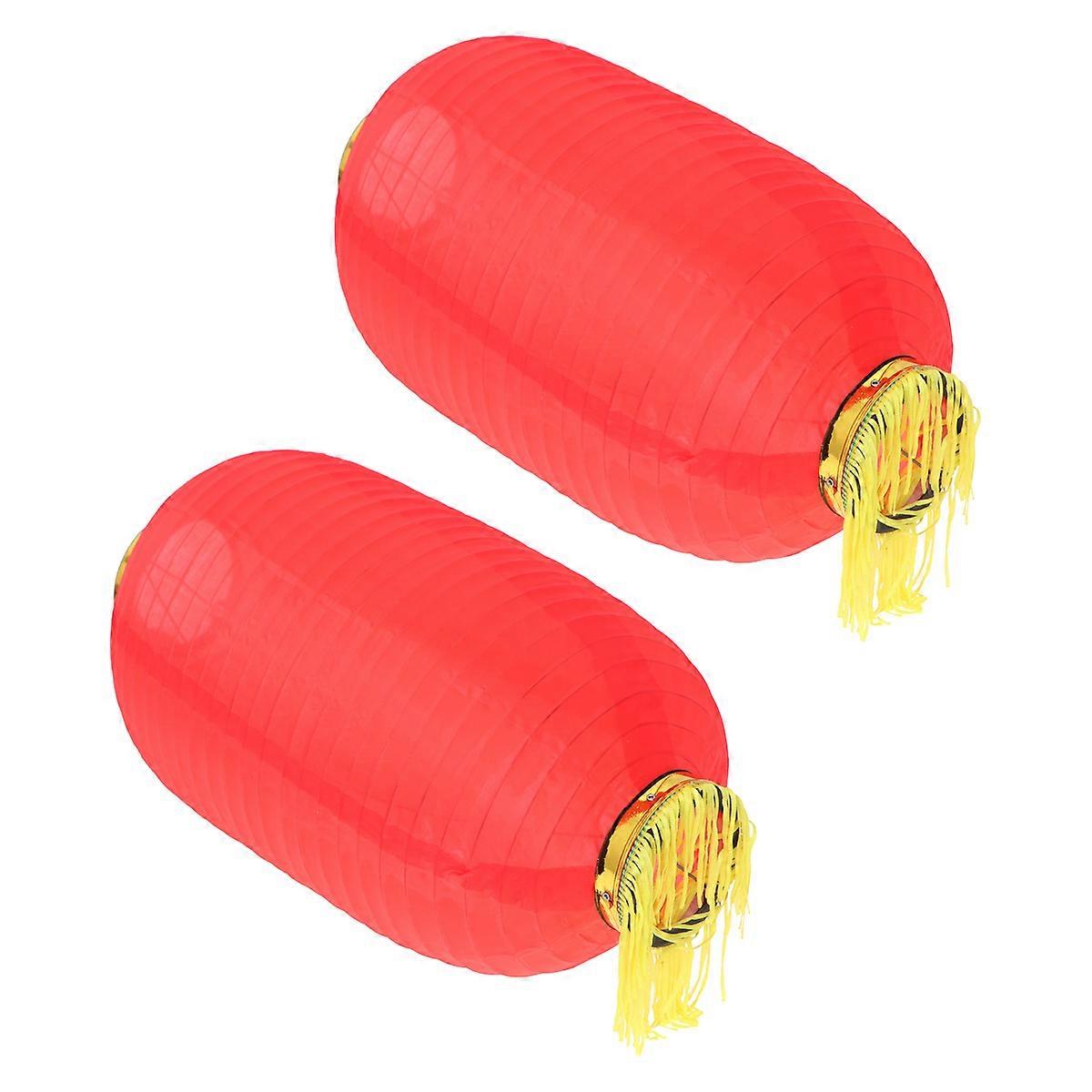 Japanese Lantern Decoration for Baby Shower 45x25cm Waterproof Red Foldable 2Set