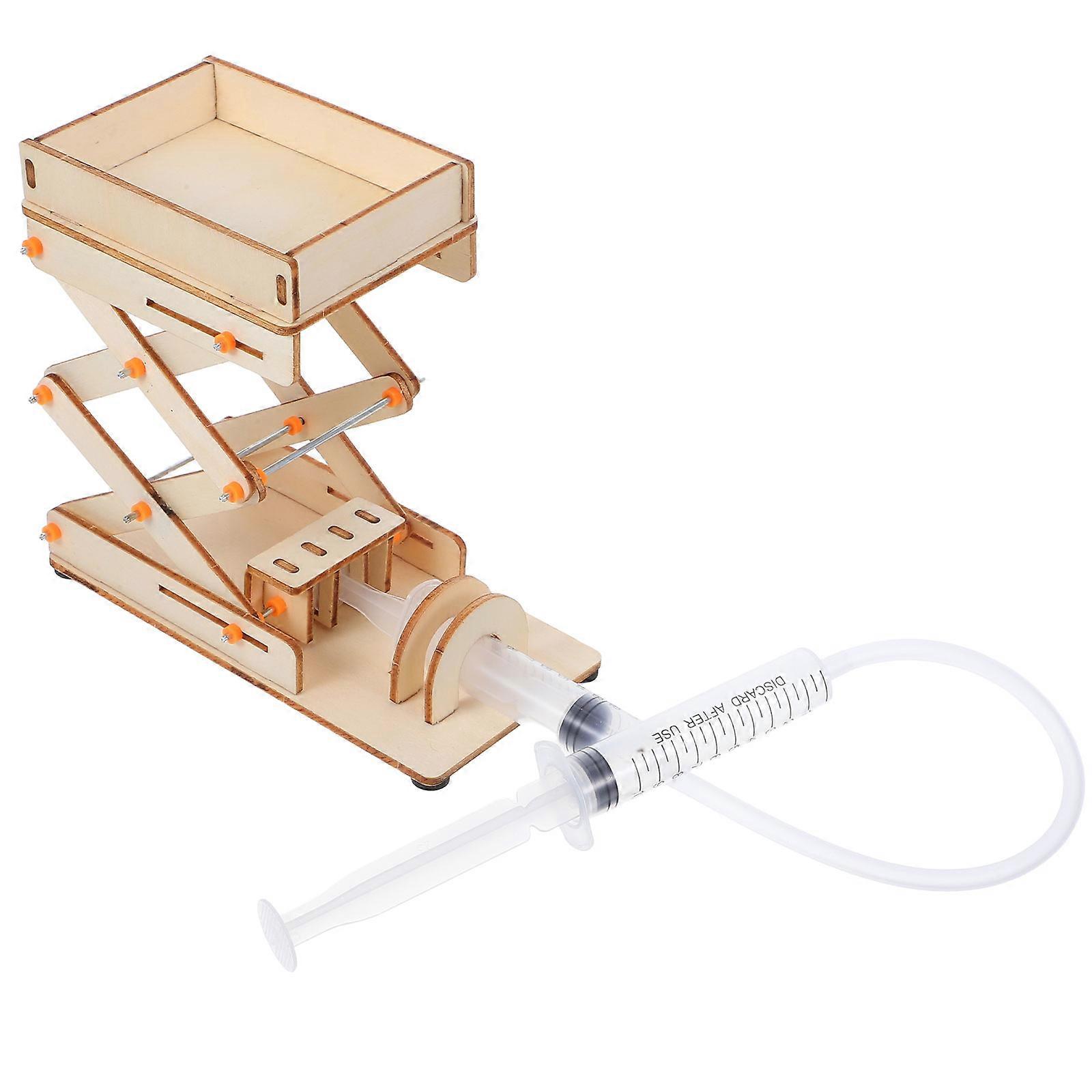 Lab Jack Machine Toy Designed For Children Interactive Play Educational Purpose Beige Color Adjustable Height 1 Set