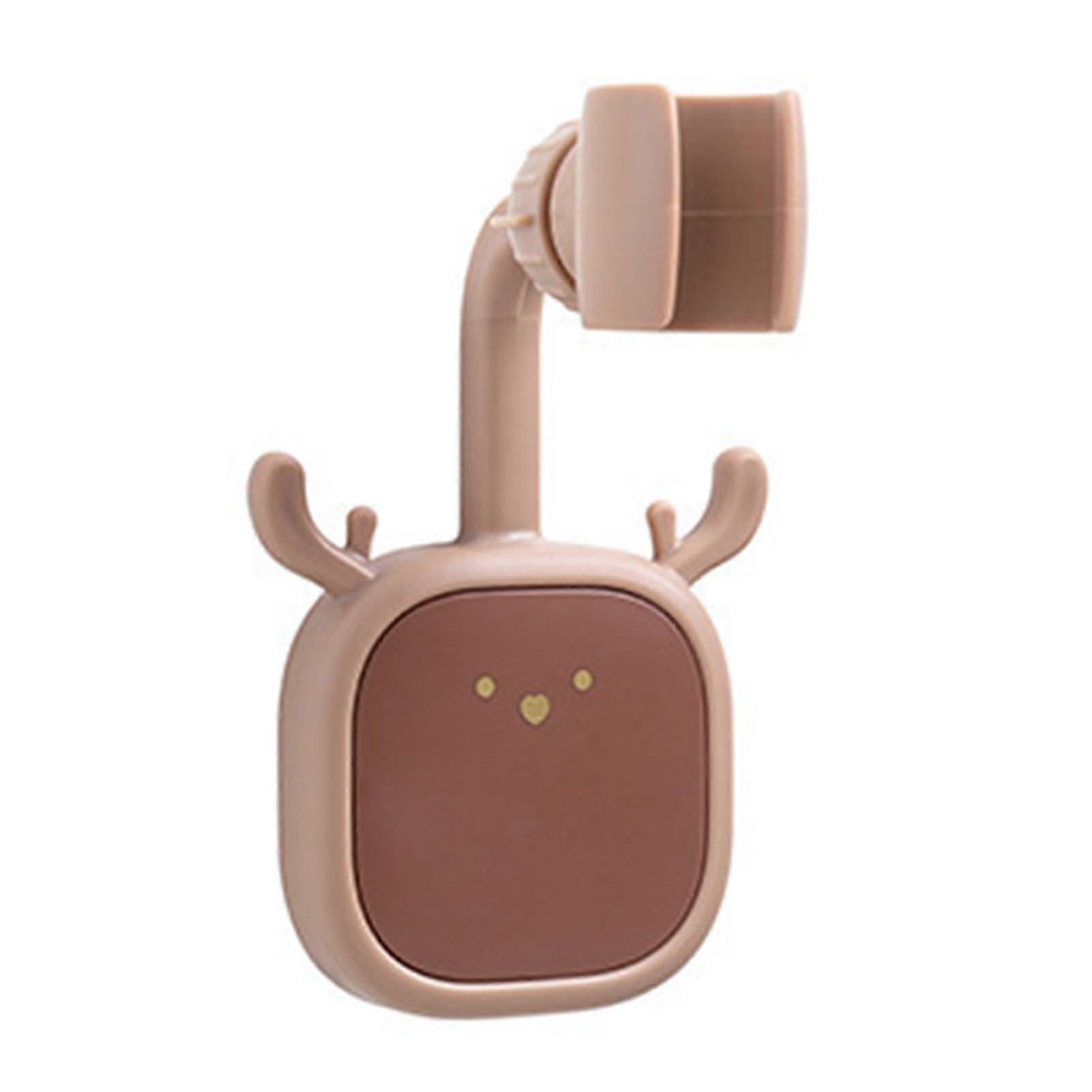 360 Degree Rotatable Adjustable ABS Shower Head Holder, Bathroom Mount, Cute Unique Shape Design, Stable Fixing