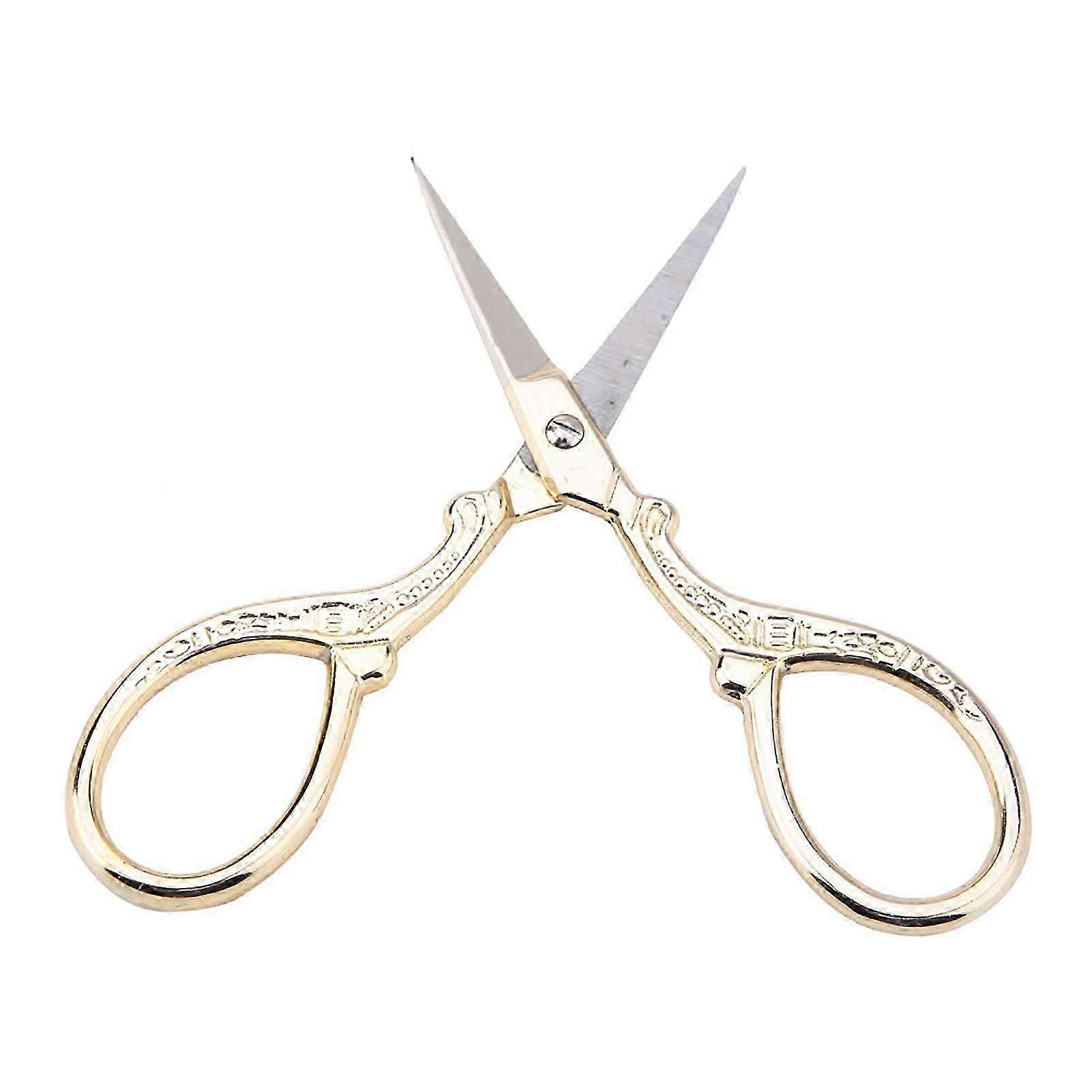 Antique Gold DIY Cross Stitch Sewing Shears - Small Embroidery Scissors Tool for Crafting & Dresser Decoration