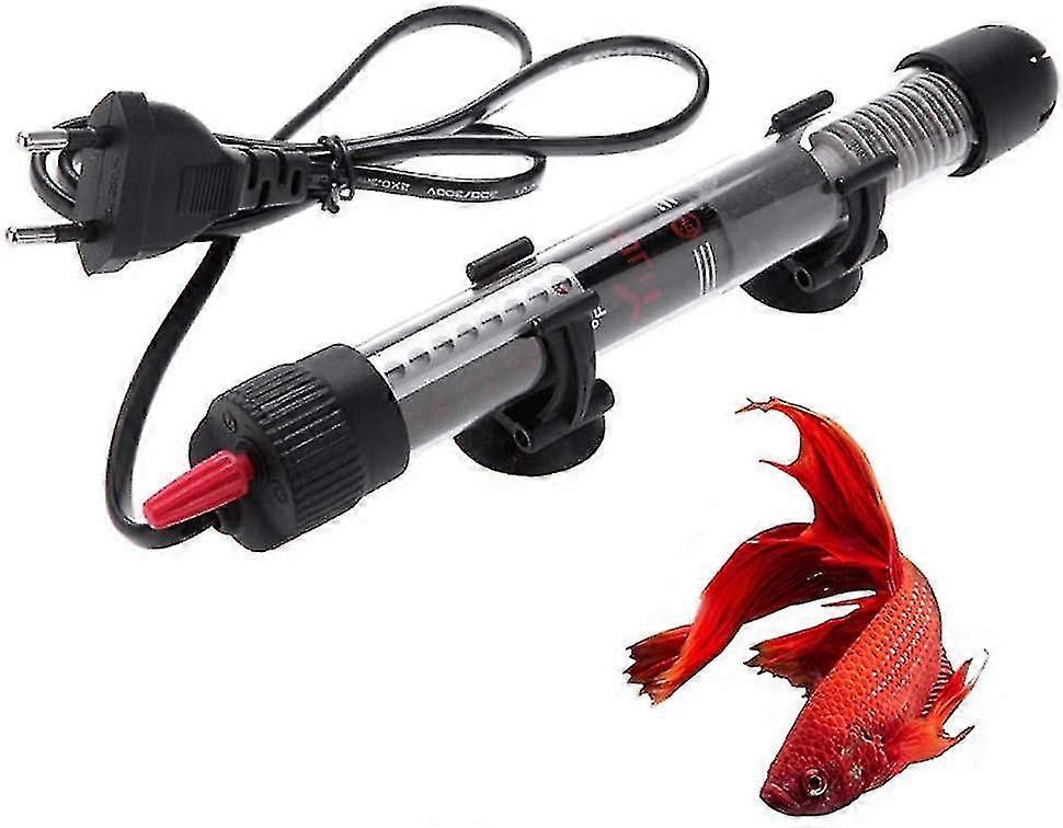 50W Adjustable Submersible Aquarium Heater with Indicator Light for Fish Tanks