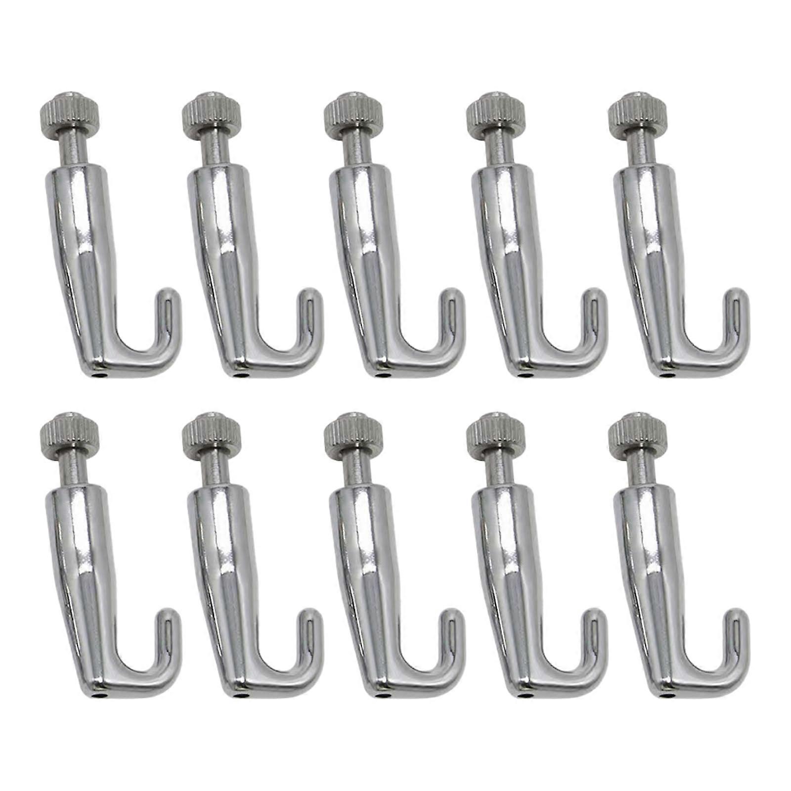 Adjustable Picture Hanging Hooks Set of 10 with Stainless Steel Wire and Strong Load Capacity for Art Gallery Use
