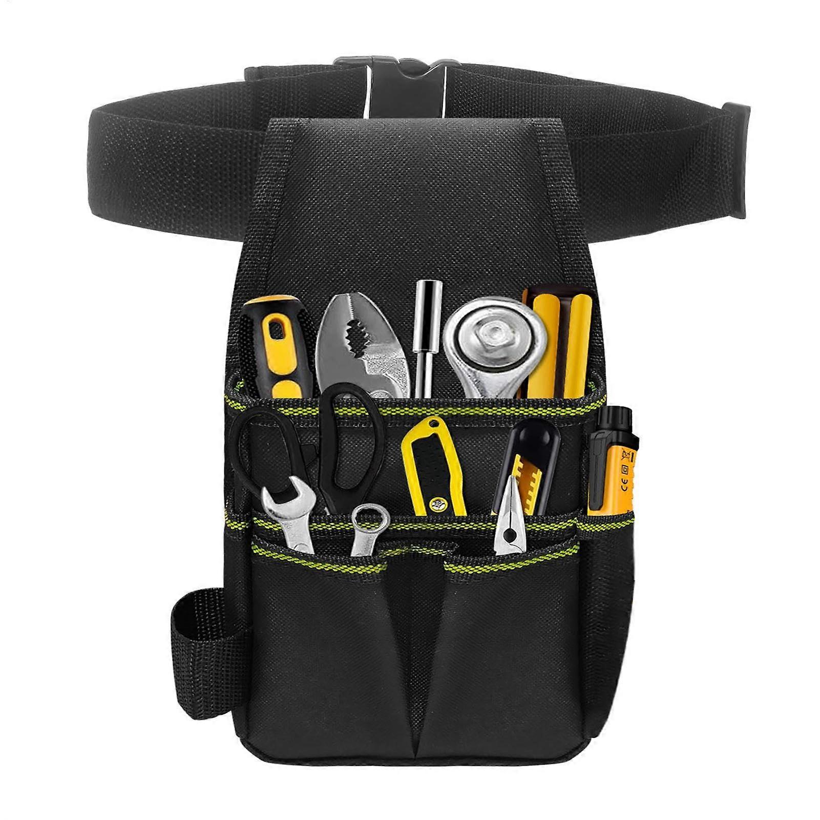 Tool Belt Tool Bag – Heavy-Duty Work Apron Organizer, Portable Waist Tool Holder for Electricians and Gardeners