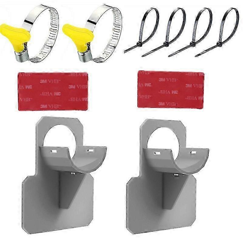 2 PCS swimming pool pipe brackets with tape and 4 pieces of cable ties to prevent pipes from sagging, ground swimming pool accessories