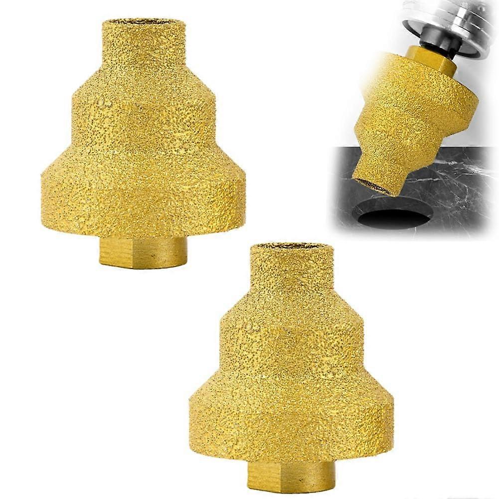 Effective rhinestone core drill bit, multilayer taper reamer, rhinestone pagoda drill bit for metal, concrete, tiles M10 M14 2pcs