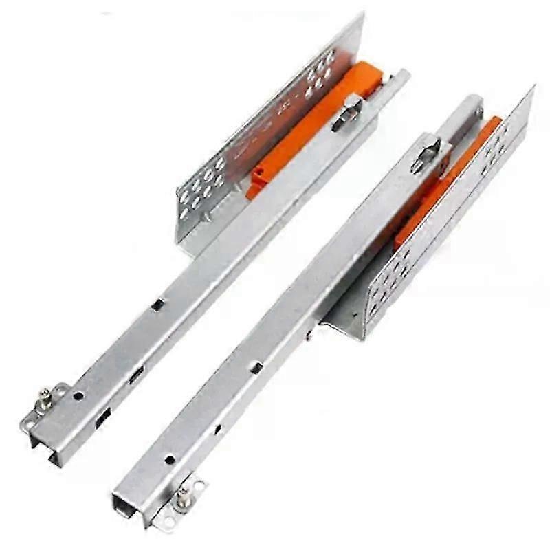 1 Pair Heavy Duty Undermount Drawer Slides 25kg Load Capacity Push Open Soft Close Mechanism for Kitchen Bath Cabinet Installation