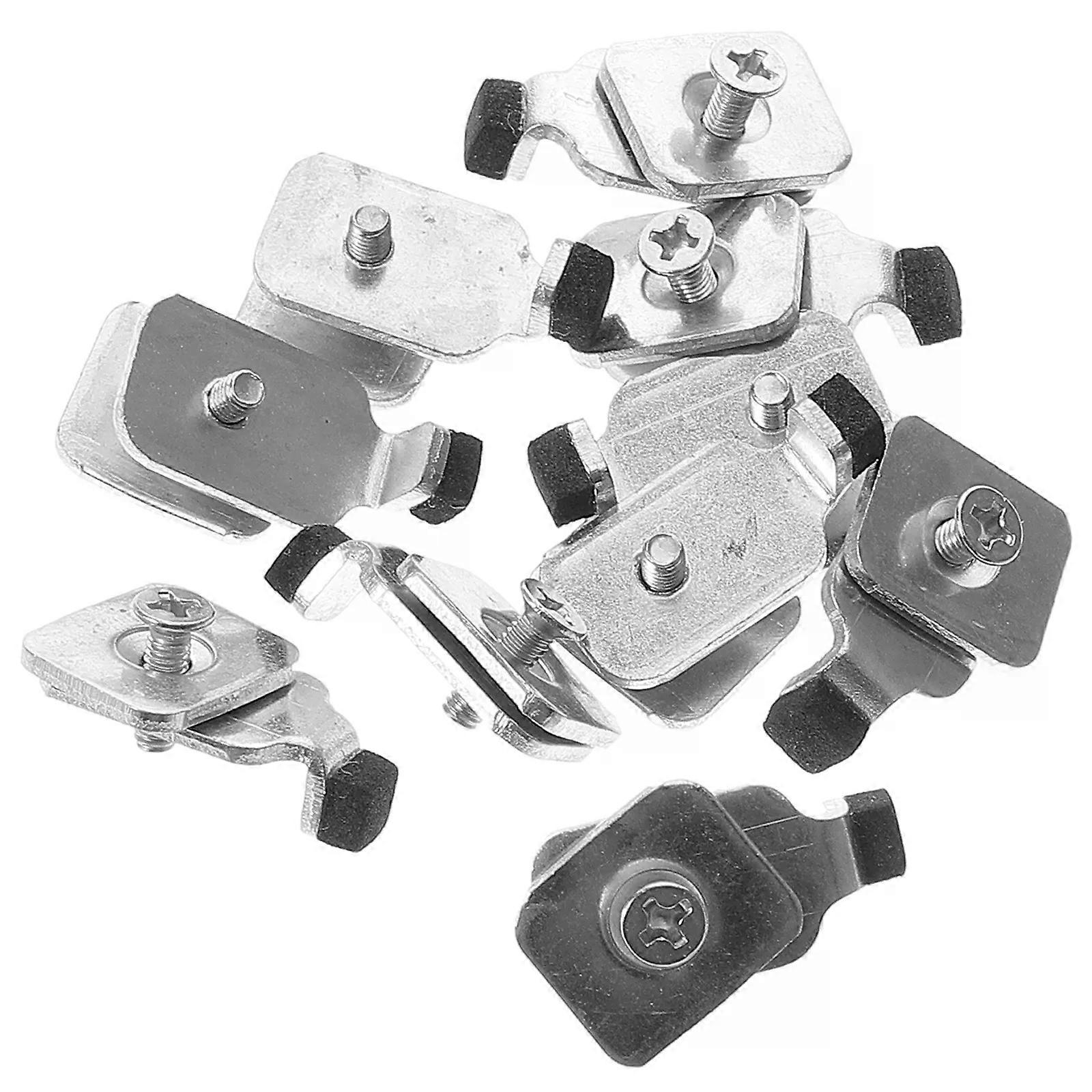 10 Pcs Iron Curtain Track End Stoppers Metal Window Rail Stopper Rod Limit Block Home Office Decorative Hardware