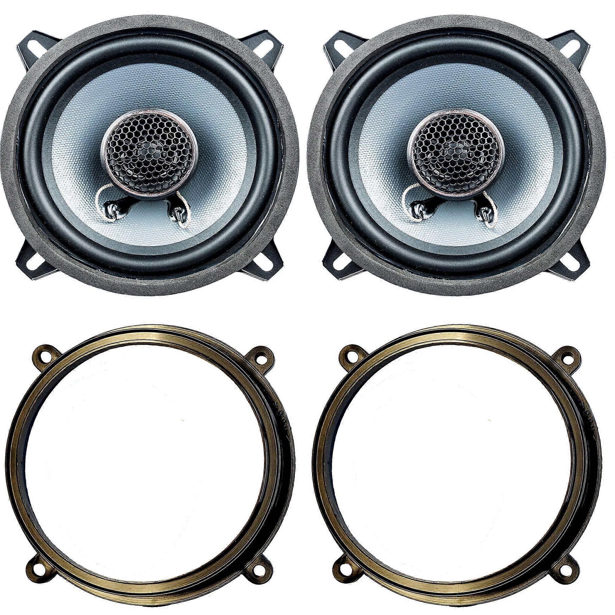 Speaker installation set suitable for Mitsubishi Colt, front door incl. Adapter Rings