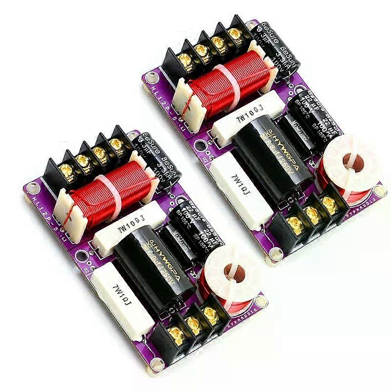 2PCS 150W 2-Way Audio Hifi Filter Circuit Board Stereo Speaker Crossover Filters 4/6/8 ohm 2 Unit Frequency Dividers 3000Hz