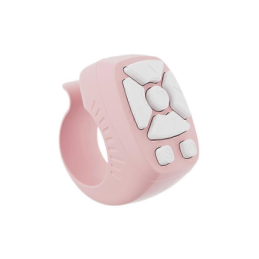 Blutooth Remote Scrolling Ebook Page Turner for Mobile Video Camera Stick Selfie Remote Controller pink 1pcs