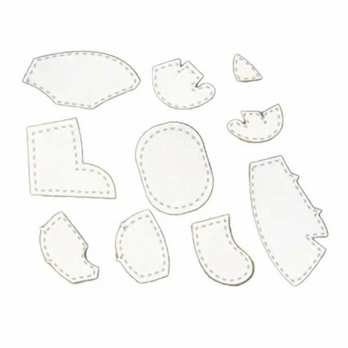 8-Piece 12-Inch Acrylic Ruler Set for Sewing, Quilting, and Patchwork Template Memory Tool