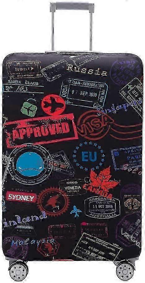 Capa de bagagem Protetor de mala anti-arranhada Capa da mala cabe bagagem de 18-32 polegadas (s)