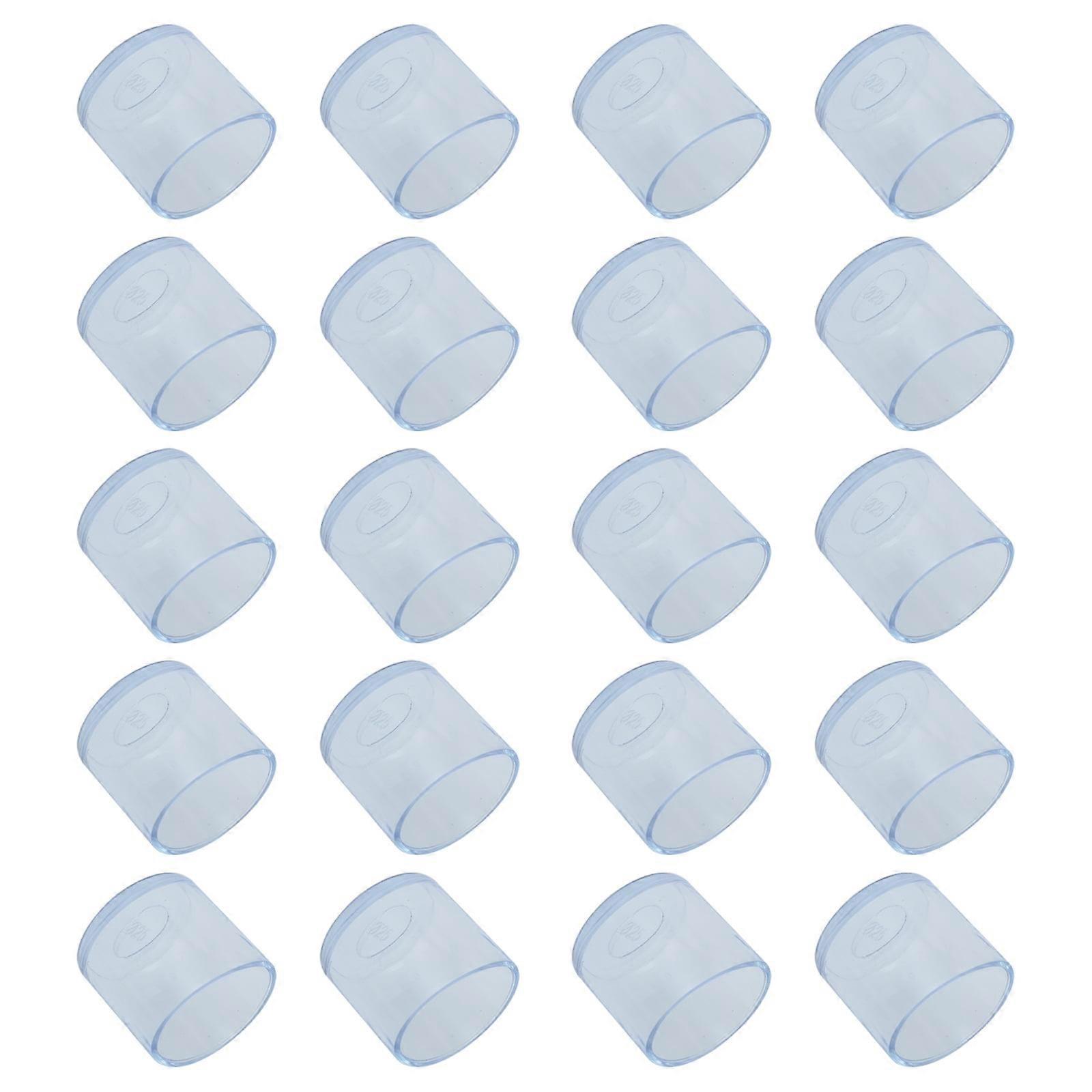 32pcs Transparent Chaise Cuisse Meubles Base Plaque de Base Protection Plaque de Base En Bois