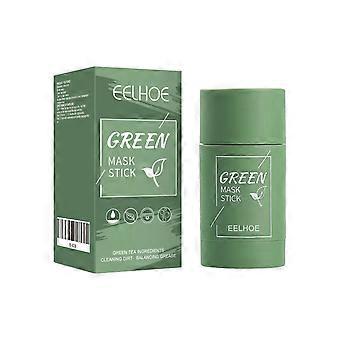 EELHOE Green Tea Solid Mask, Deep Cleansing Hydrating Mask Stick Pore-Narrowing Paste Mask Stick