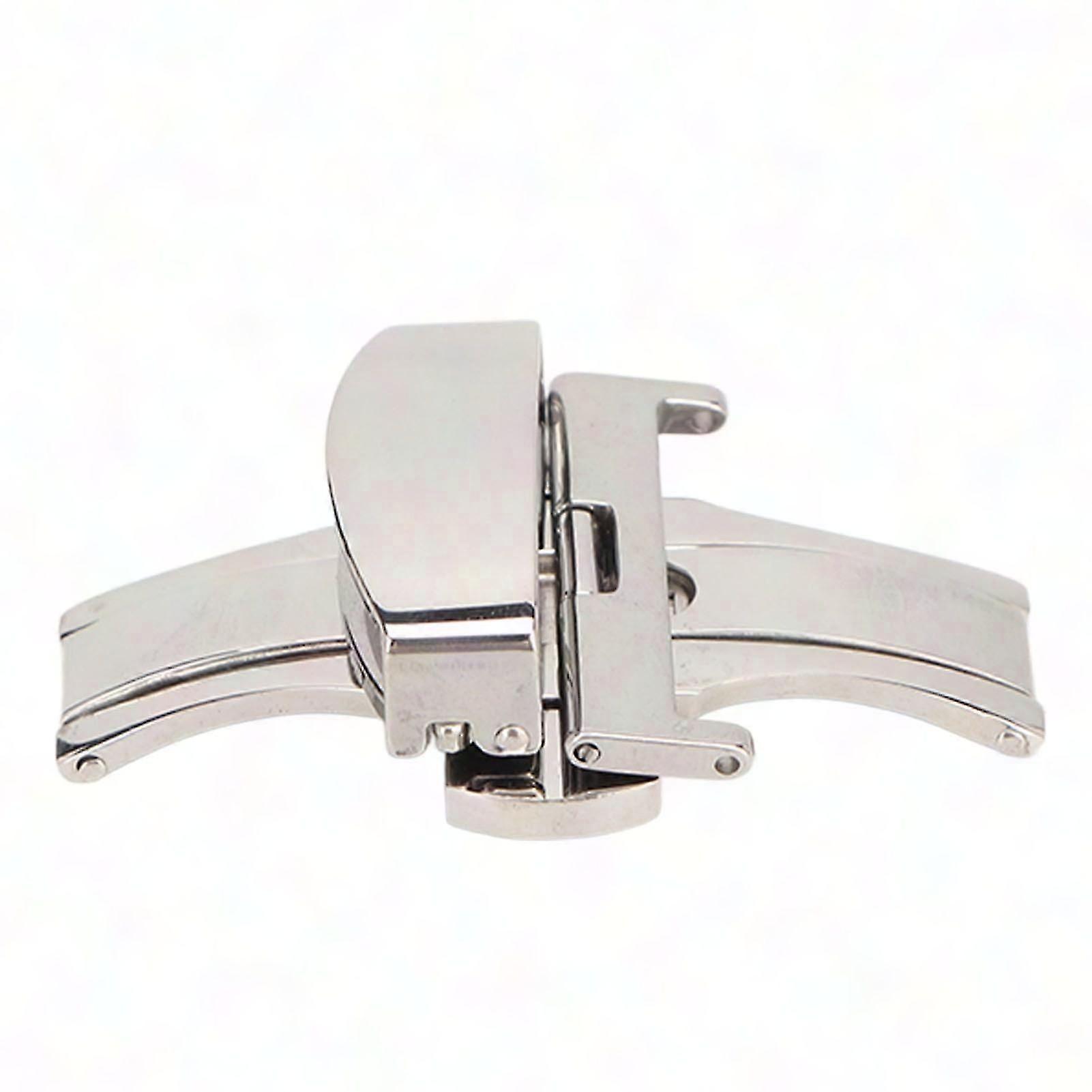 Stainless Steel Watch Deployment Clasp, High Finish Ergonomic Buckle Replacement for Watchmakers