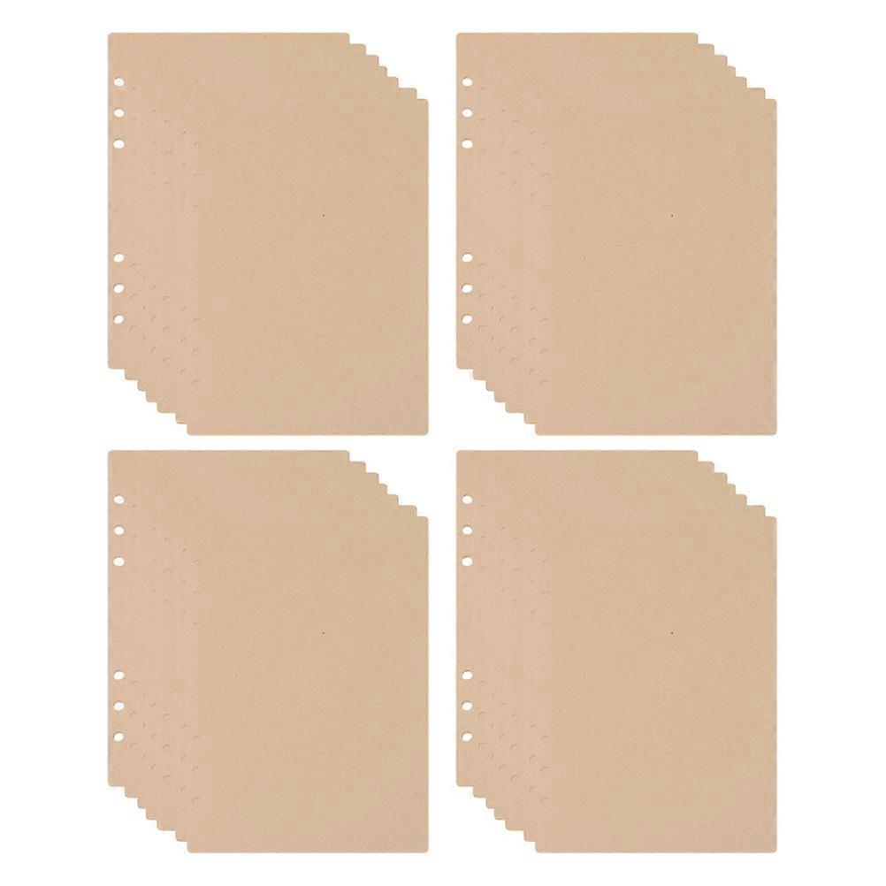 Notebook Replacement Paper 240Pcs Loose Leaf Format For Easy Archiving At Work Or Personal Use Light Brown