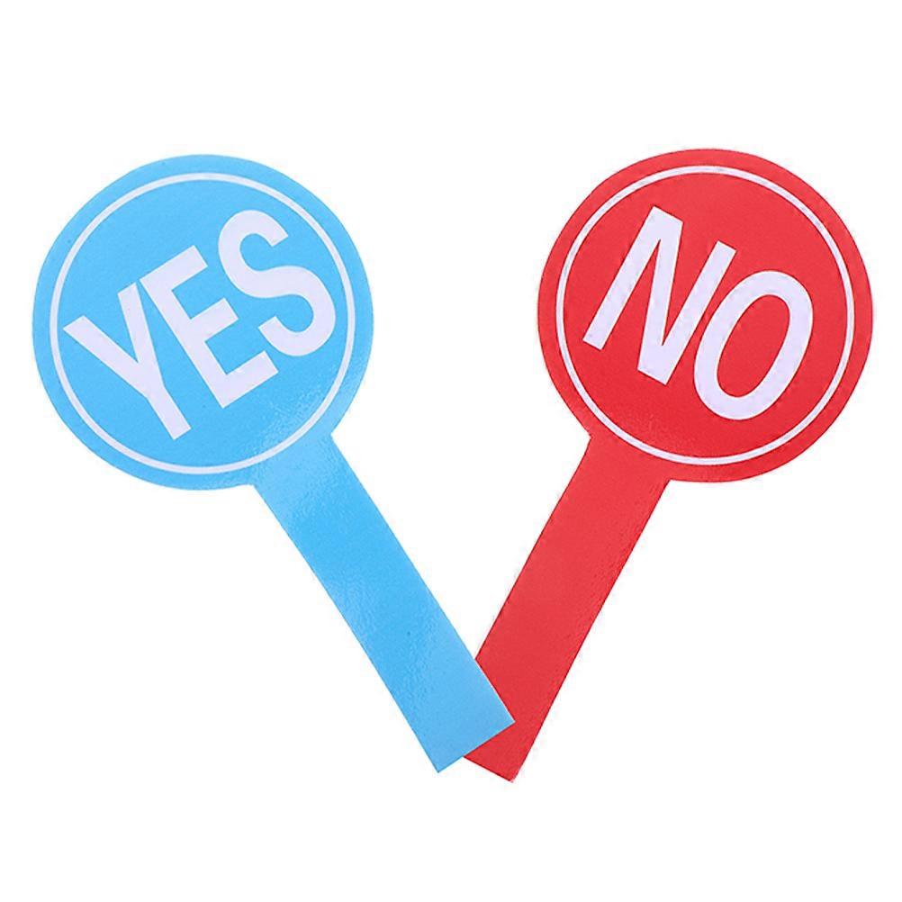 2pcs Classroom Voting Paddles, Handheld Scoreboards for Student Engagement, Lightweight Yes No Response Boards for Easy Interaction and Judging
