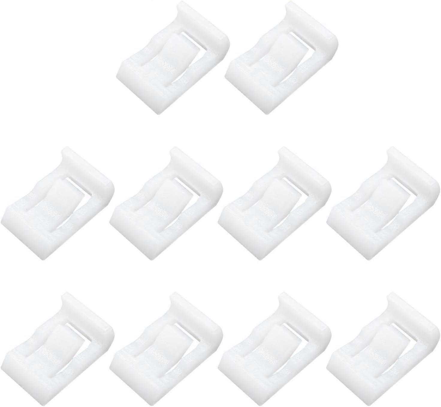 10PCS White 86 Degree Angle Restriction Hinge Clip Cabinet Hinge Restrictor Clips for Soft
