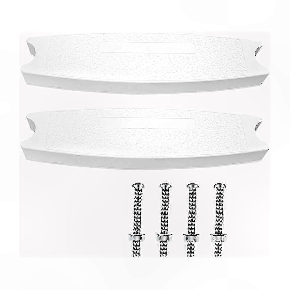 Replacement Pool Ladder Steps, 2-Pack Molded Plastic Universal Fit for 18" Swimming Pool Accessory Kits
