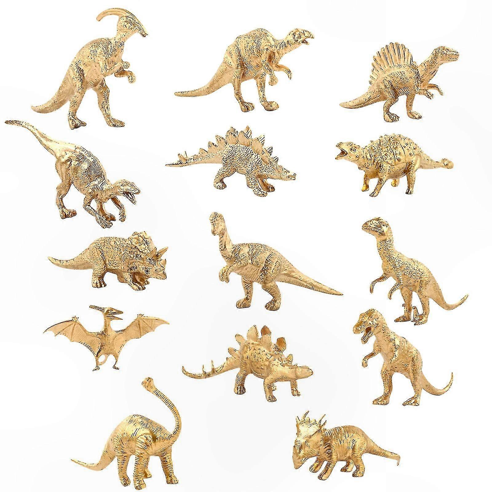 Dinosaur Model Set - 14pcs Handmade Toy for Birthday Party Decorations and Playtime Fun