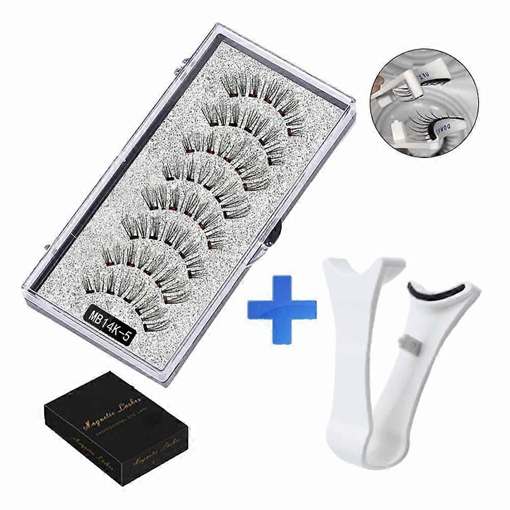 Reusable Magnetic Eyelash Kit for Easy and Stylish Application with Tweezers Included