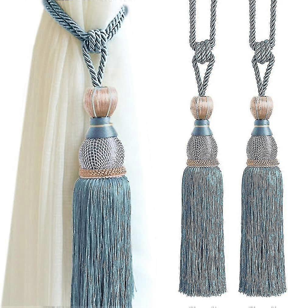 Handmade woven curtain tie-backs, a pair of two pieces, durable and suitable for multiple scenarios