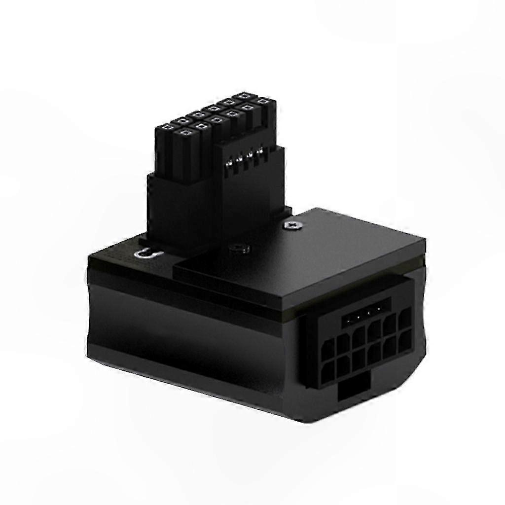 12VHPWR 12+4 Pin Right Angle Adapter for GPU - 600W Power Output-Compatible with Multiple Models