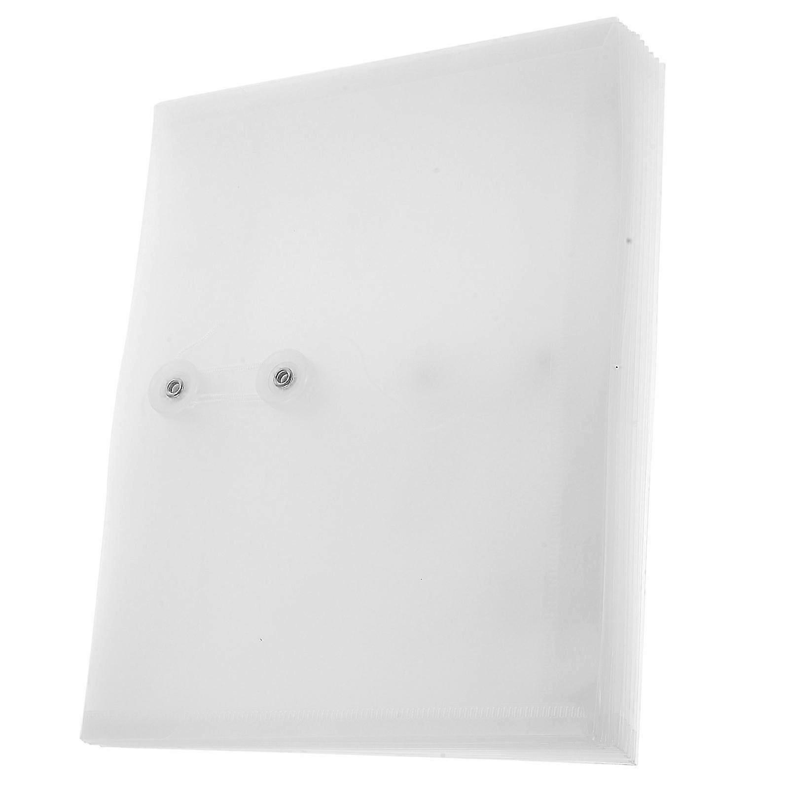 Transparent Document Folders for Students & Workers, Easy Carry, Secure Storage, 12-Pack