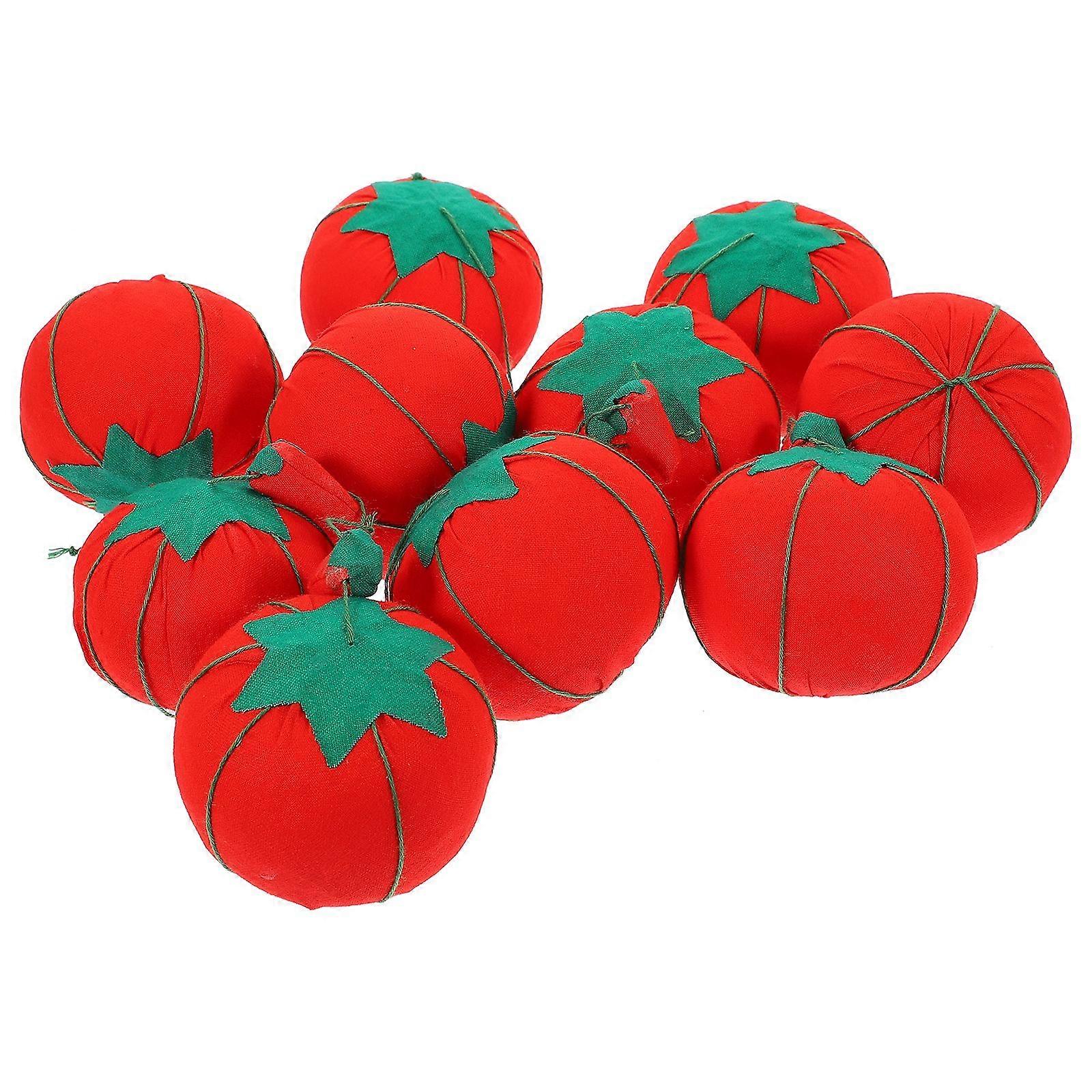 10pcs Pin Cushion Tomato Chili Design Pin Cushion Home Padding Pin Cushions