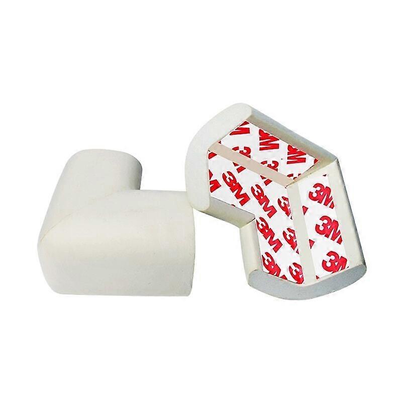 Anti-collision Corner Table Corner Protector Thickened and Widened Table Corner Protector 10PCS (White)