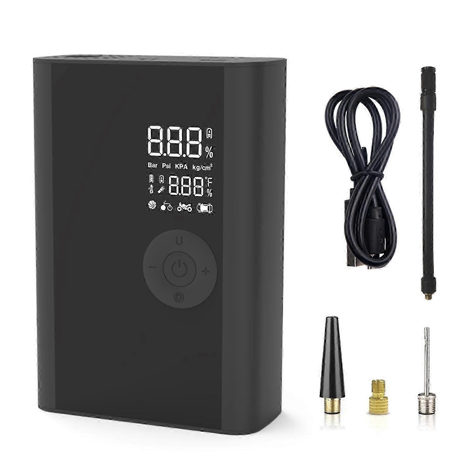 Portable Wireless Air Compressor, 150PSI with Replaceable Battery for Car and Bike Tires