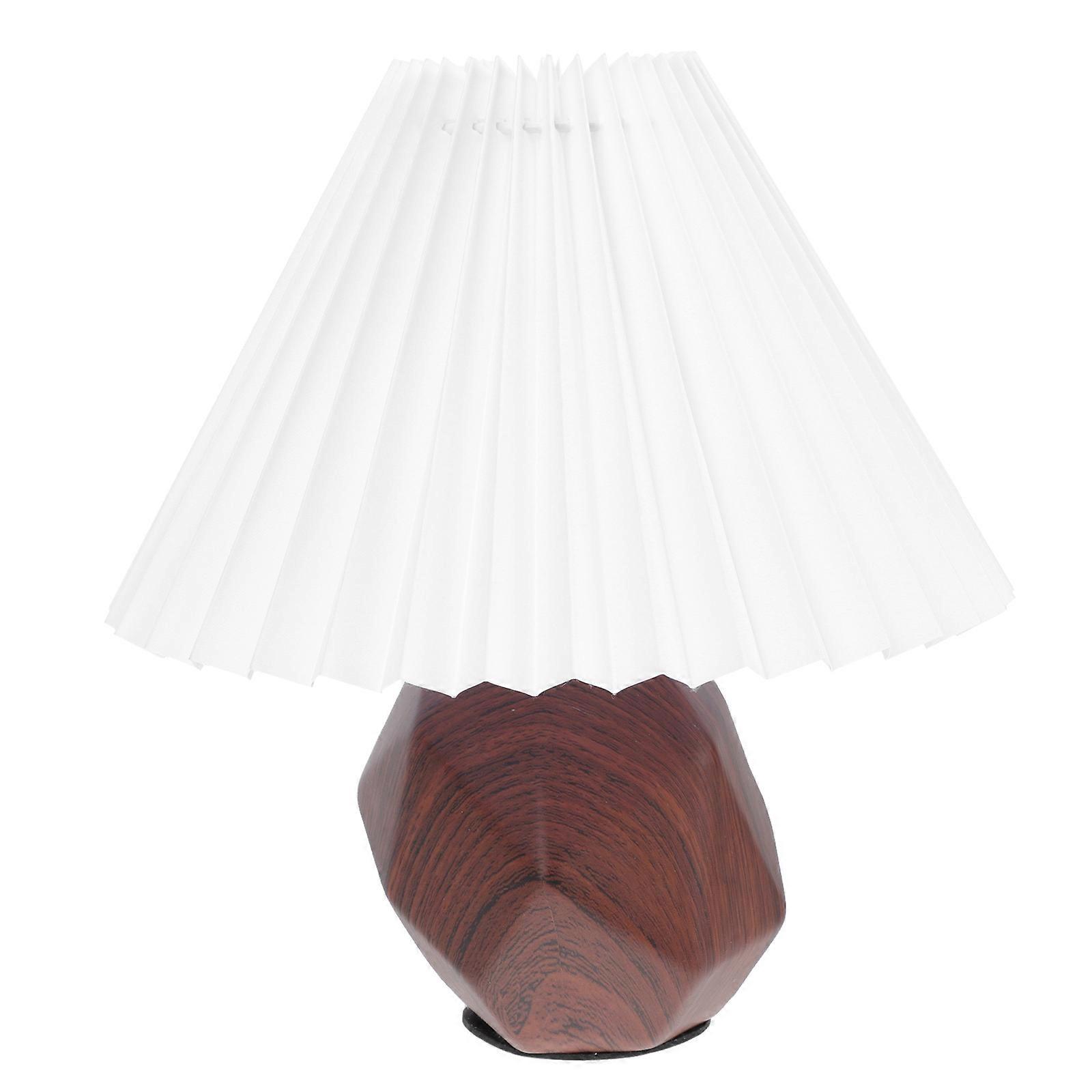 White Diamond Night Lamp for Home Use 1Pcs Pleated Lampshade Bedside Light