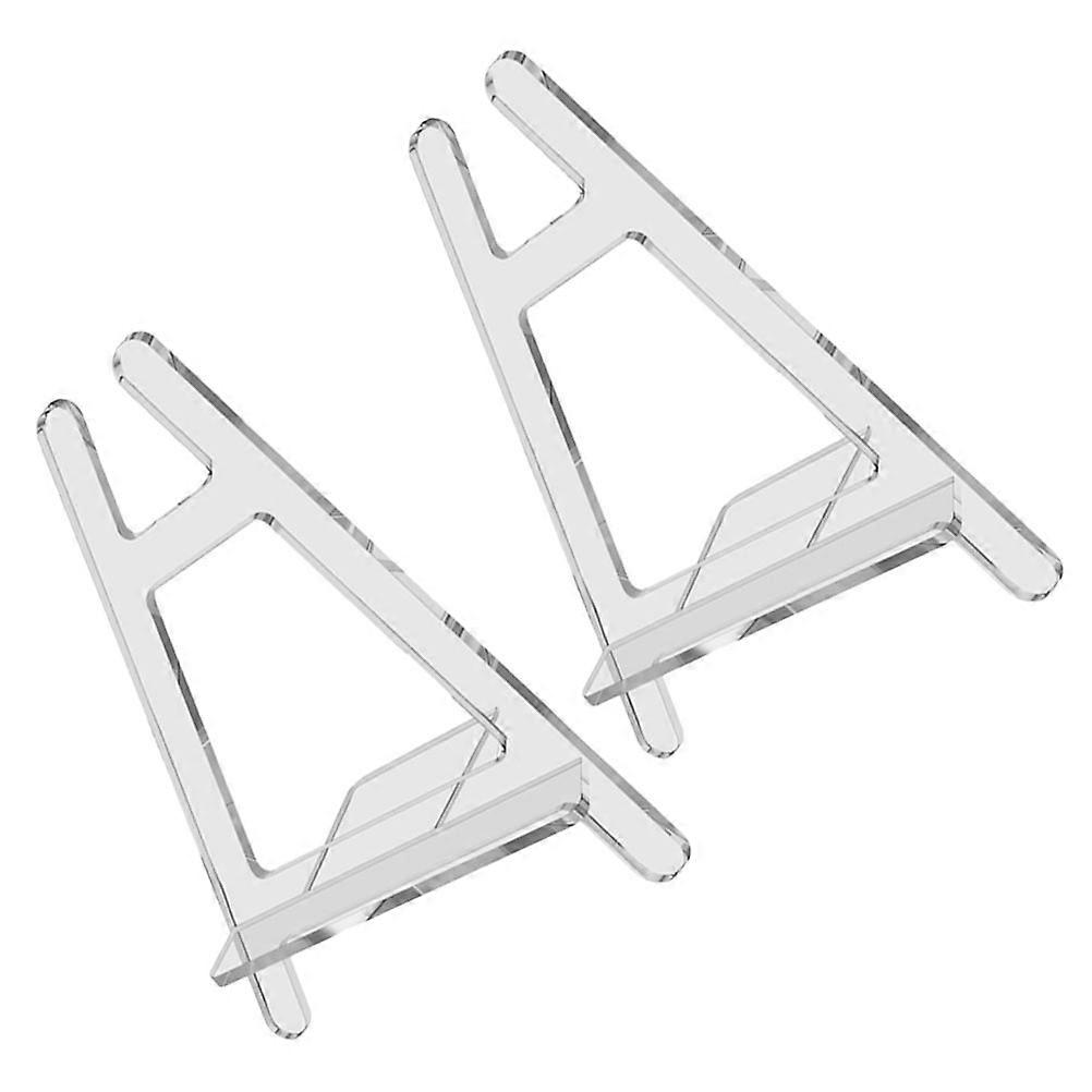 10Pcs Acrylic Plate Display Holder for Mobile Phone Transparent Display Stand