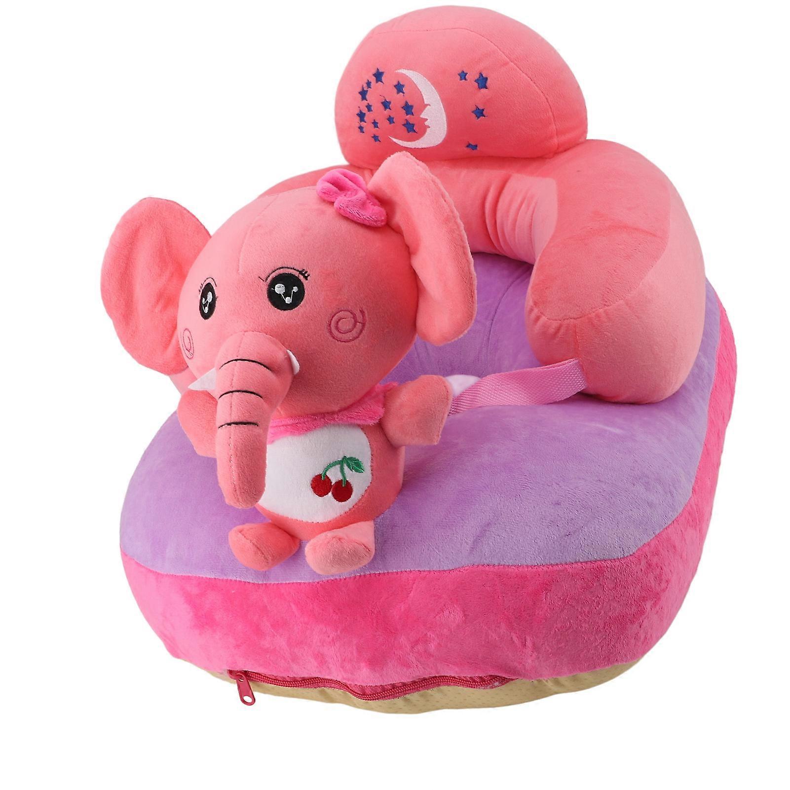 Plush Cartoon Baby Support Seat Adjustable Stable Calf Elephant